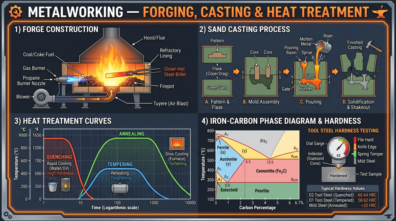Metalworking — Forging, Casting & Heat Treatment