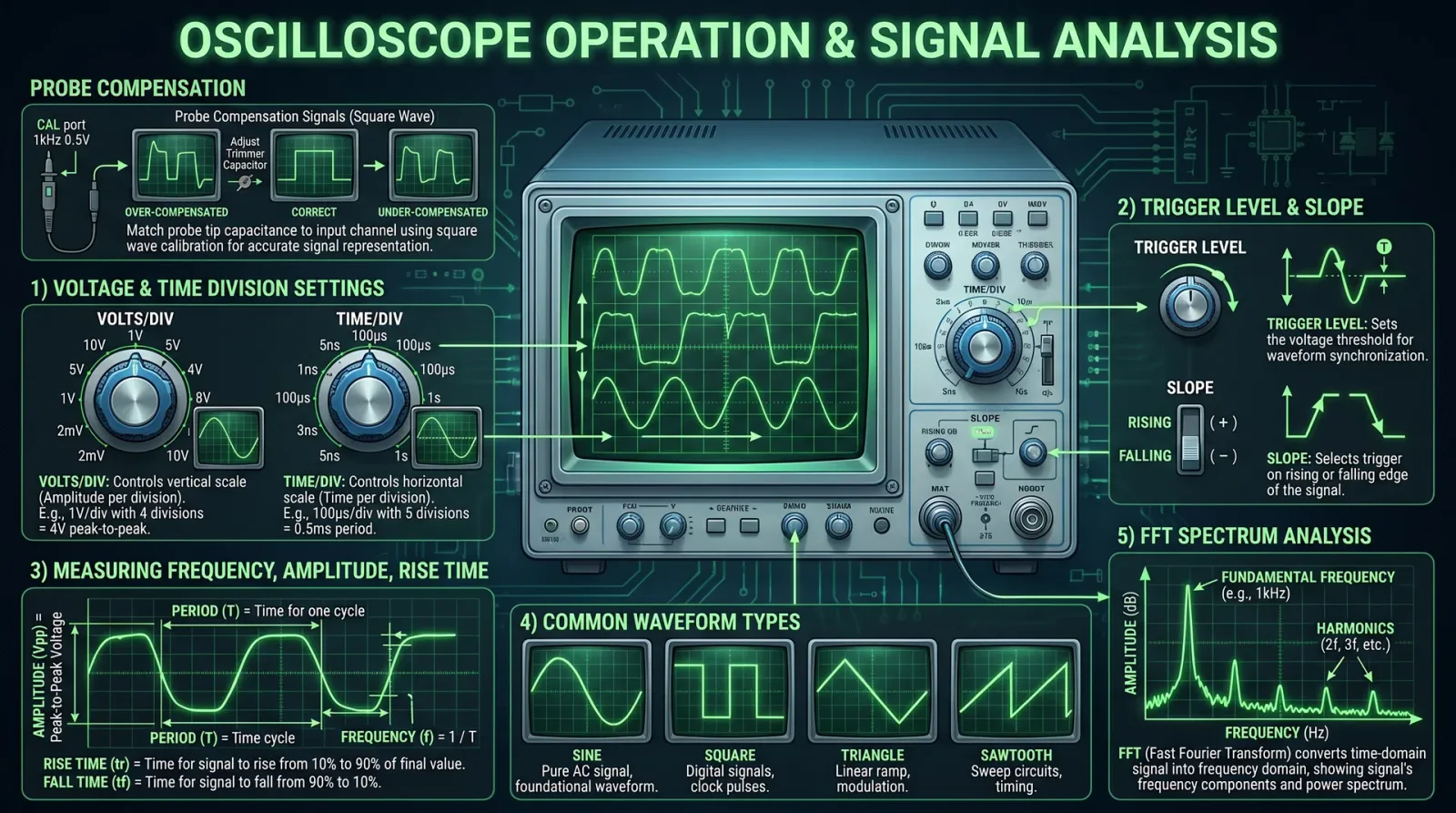 Oscilloscope Operation & Signal Analysis