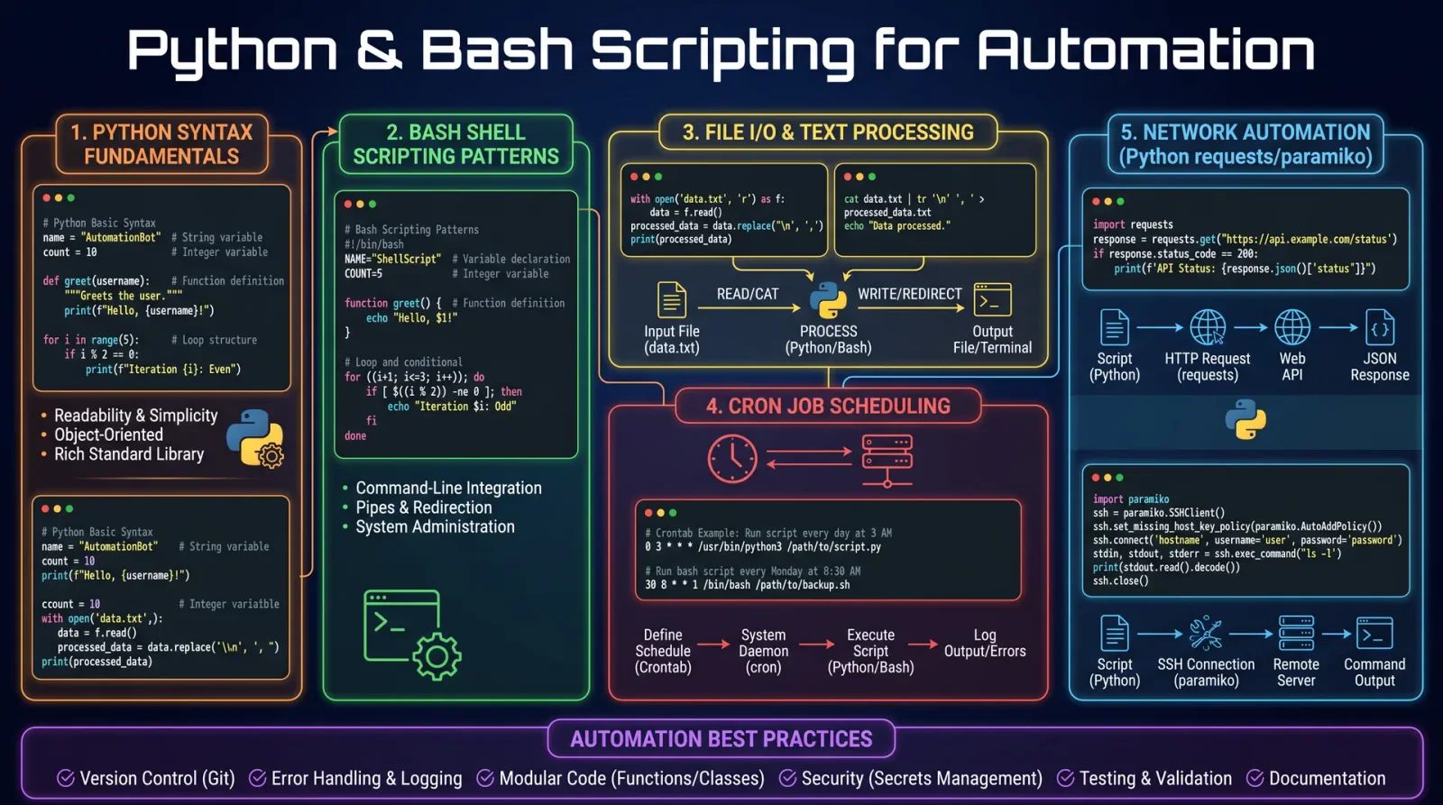 Python & Bash Scripting for Automation