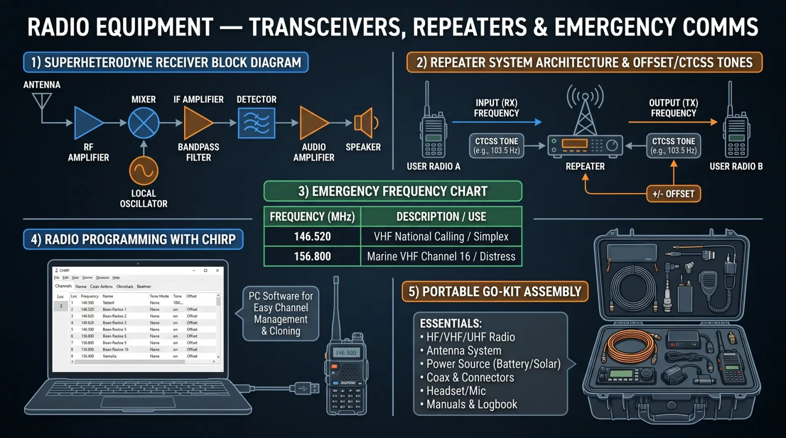 Radio Equipment — Transceivers, Repeaters & Emergency Comms