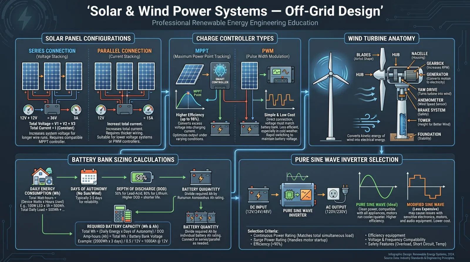 Solar & Wind Power Systems — Off-Grid Design