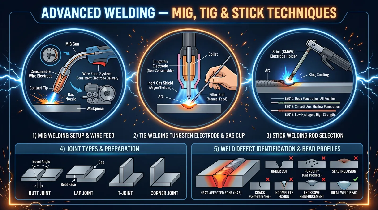 Advanced Welding — MIG, TIG & Stick Techniques