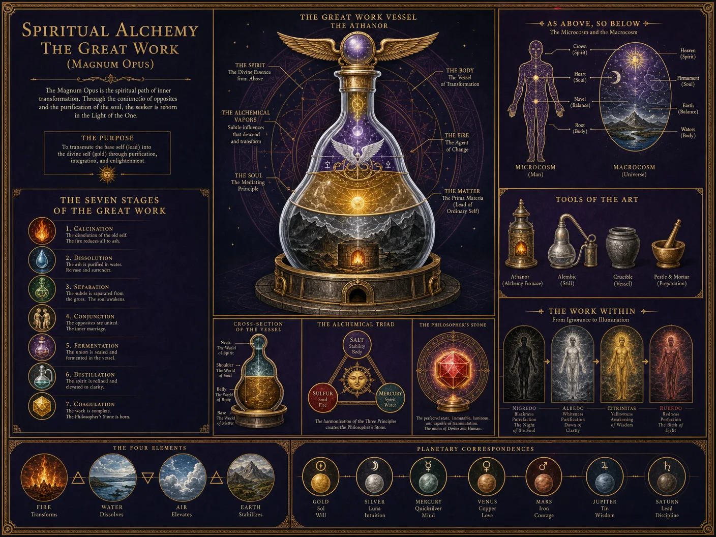 Spiritual Alchemy — The Great Work (Magnum Opus)