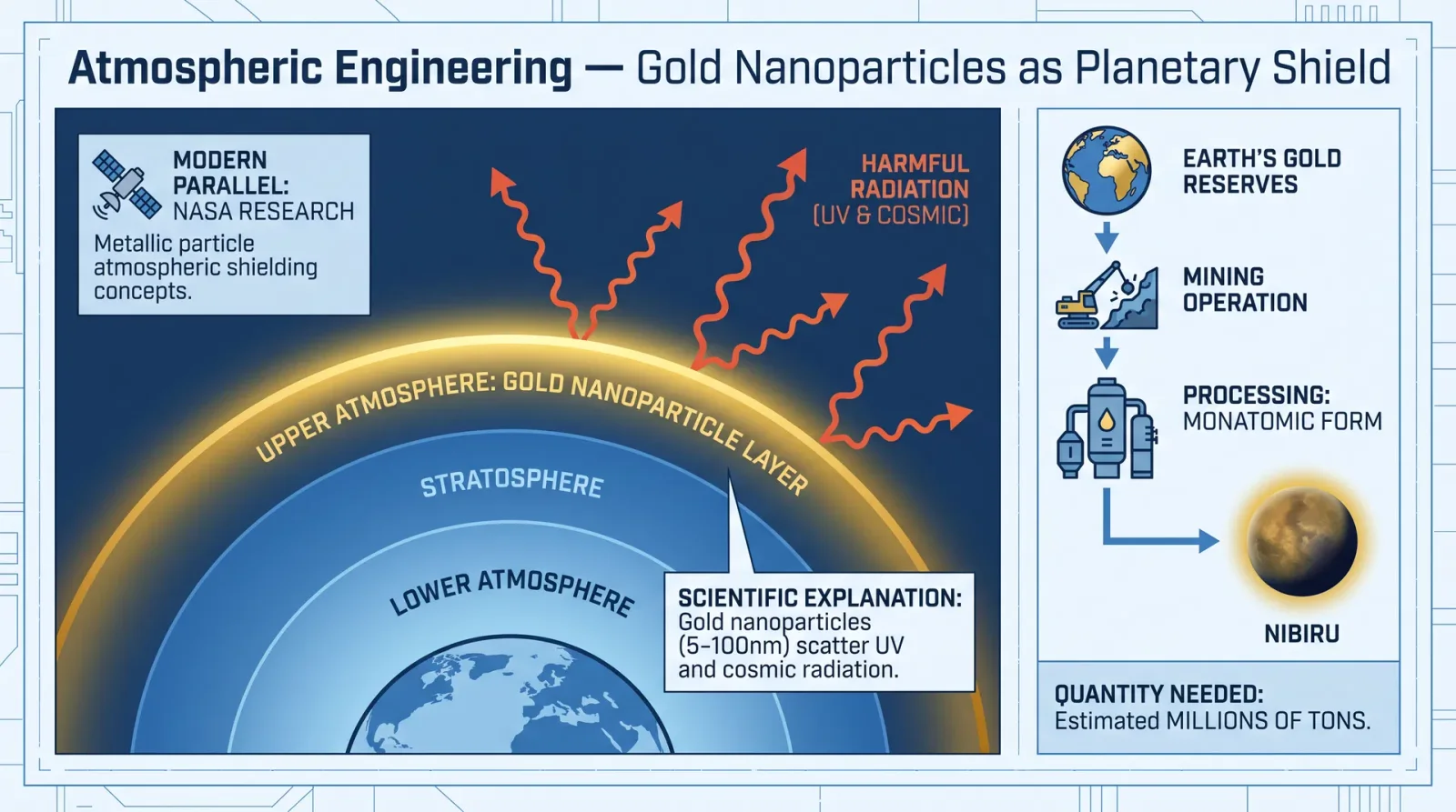 Gold Nanoparticle Atmospheric Shield