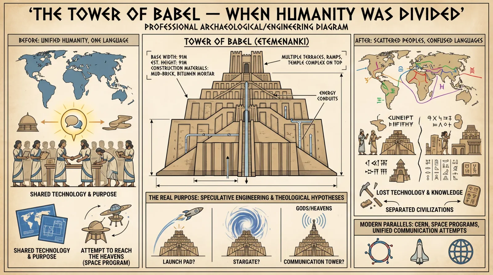 Tower of Babel — Division of Humanity