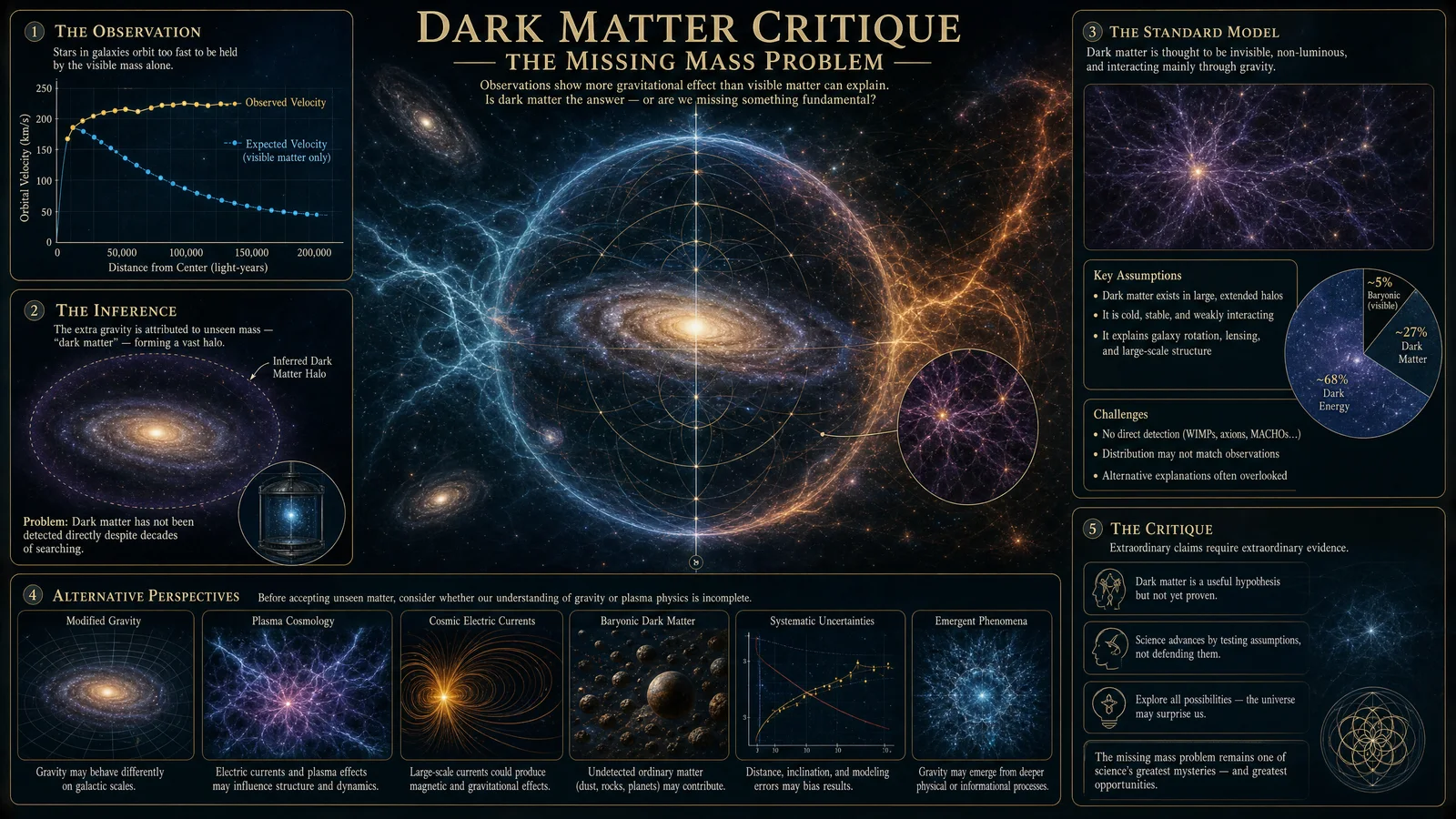 Dark Matter Critique — The Missing Mass Problem