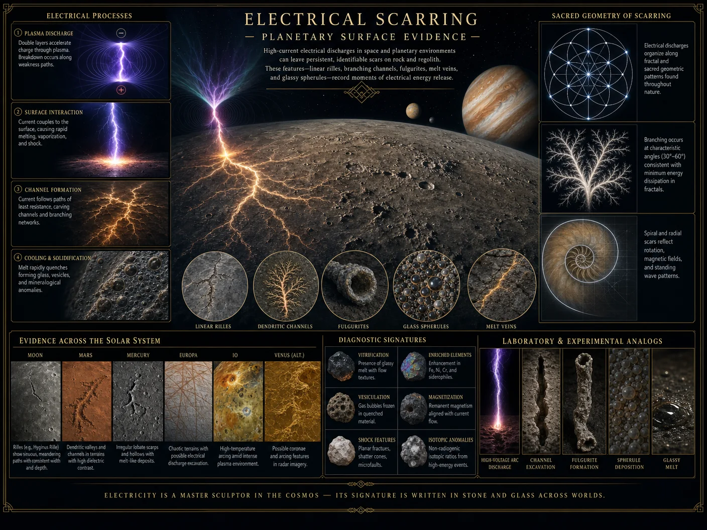 Electrical Scarring — Planetary Surface Evidence