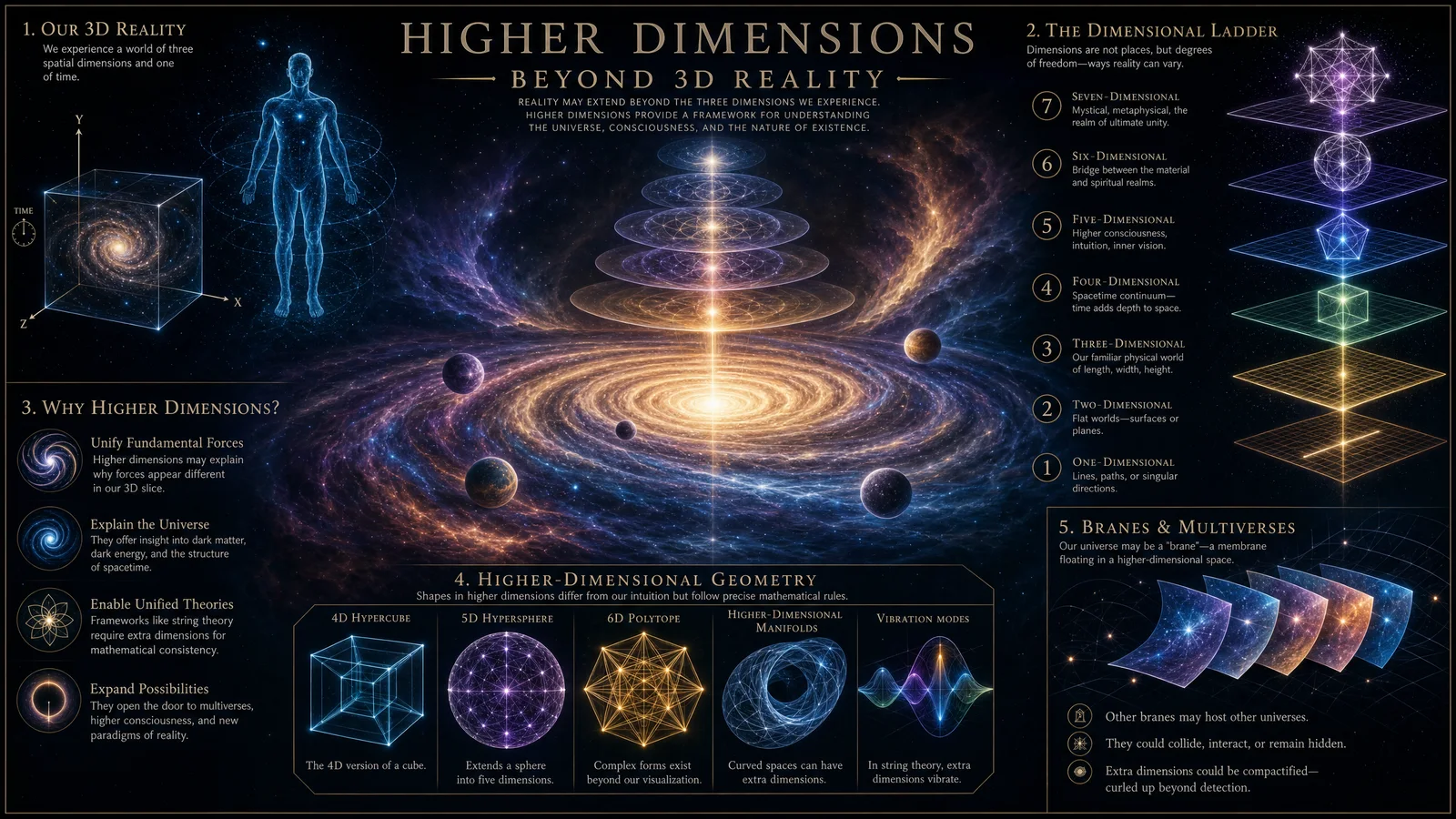 Higher Dimensions — Beyond 3D Reality