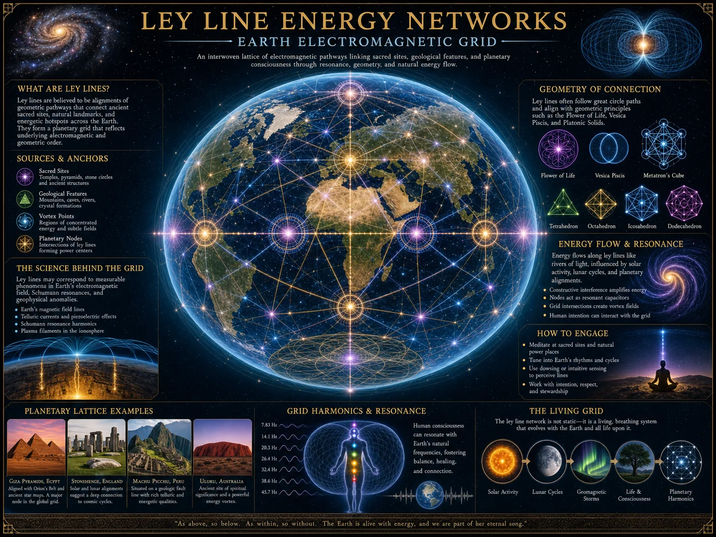 Ley Line Energy Networks — Earth Electromagnetic Grid