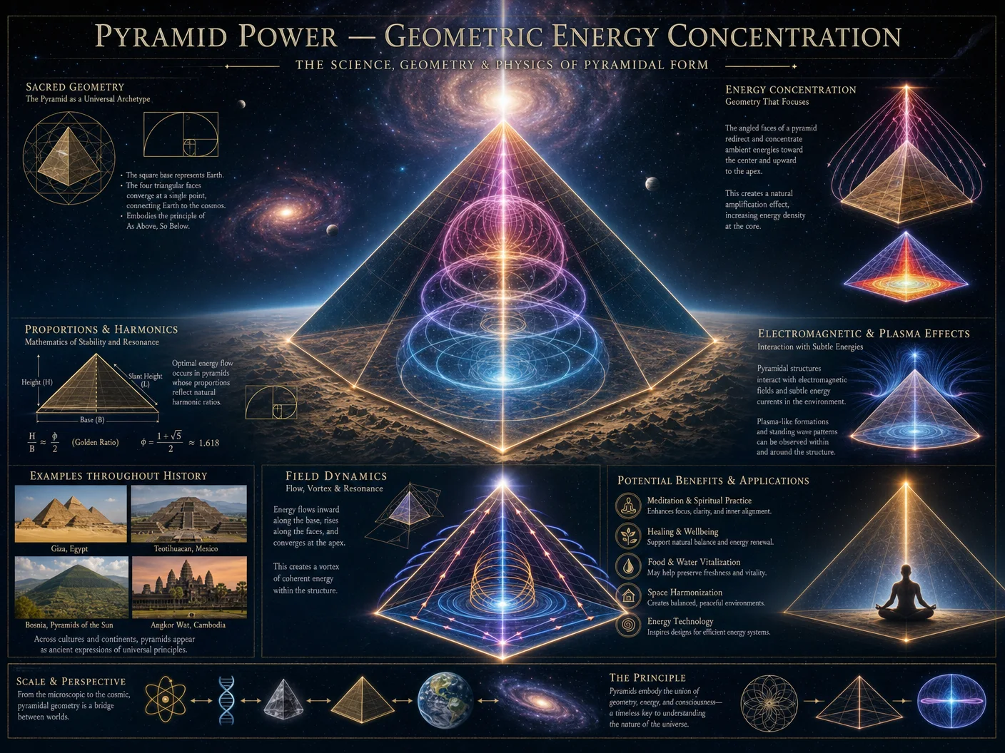 Pyramid Power — Geometric Energy Concentration