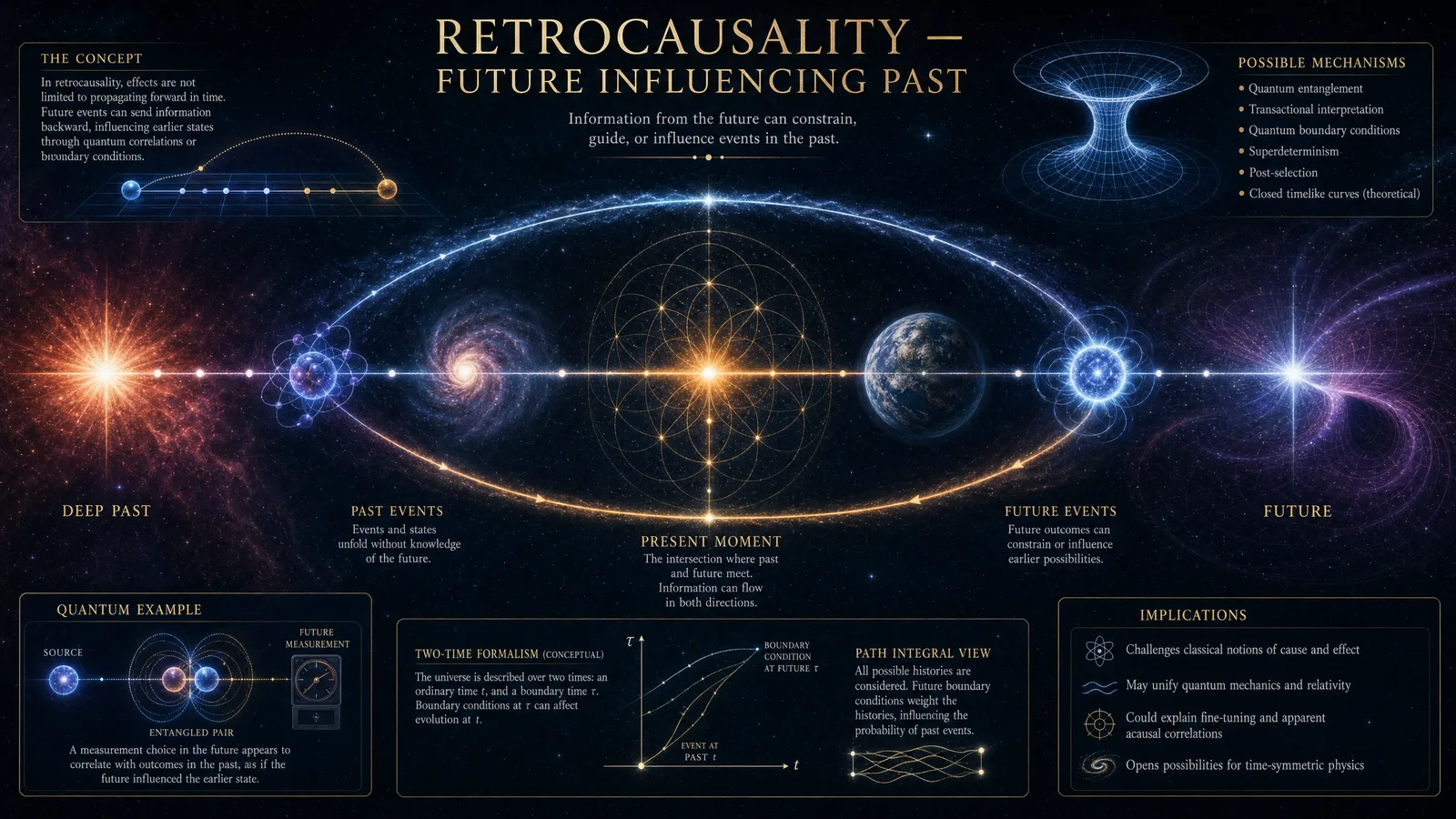 Retrocausality — Future Influencing Past