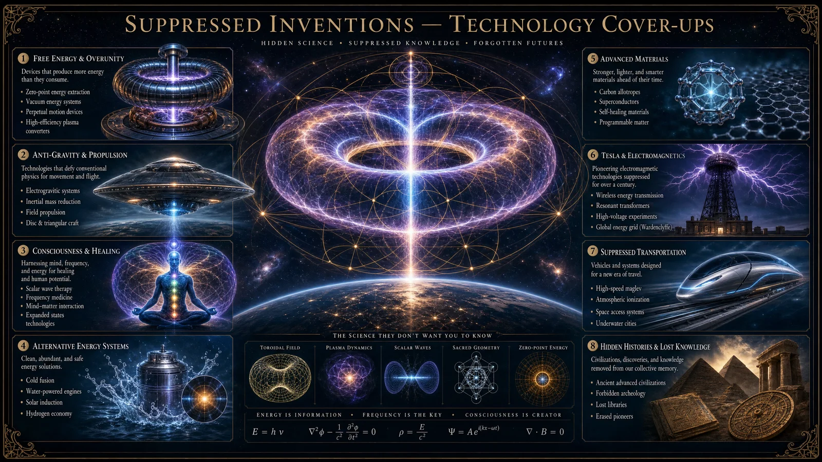 Suppressed Inventions — Technology Cover-ups