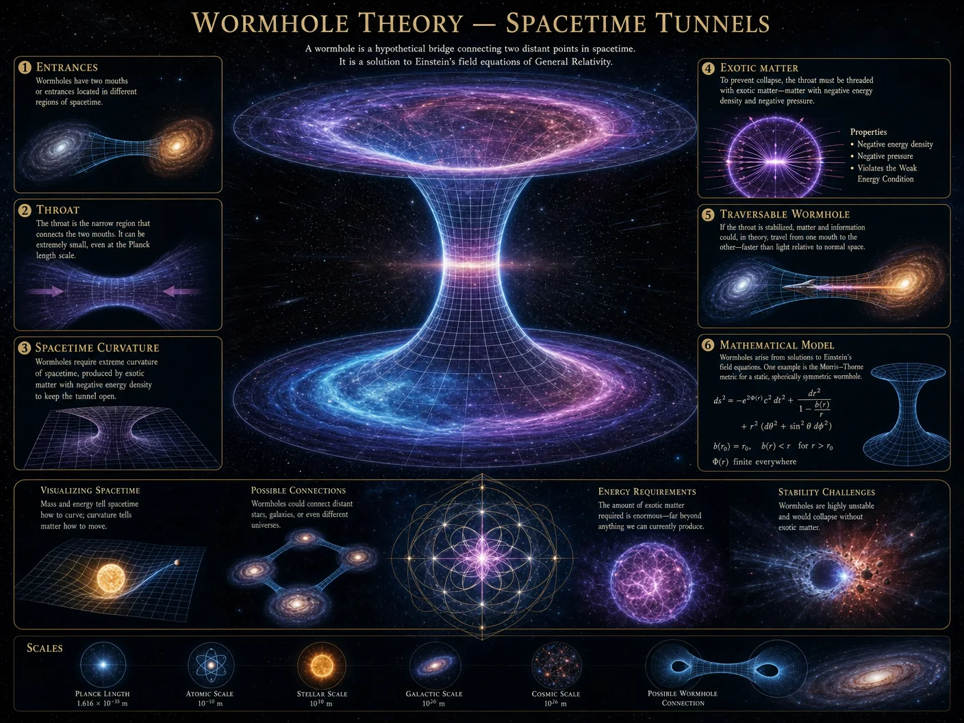 Wormhole Theory — Spacetime Tunnels
