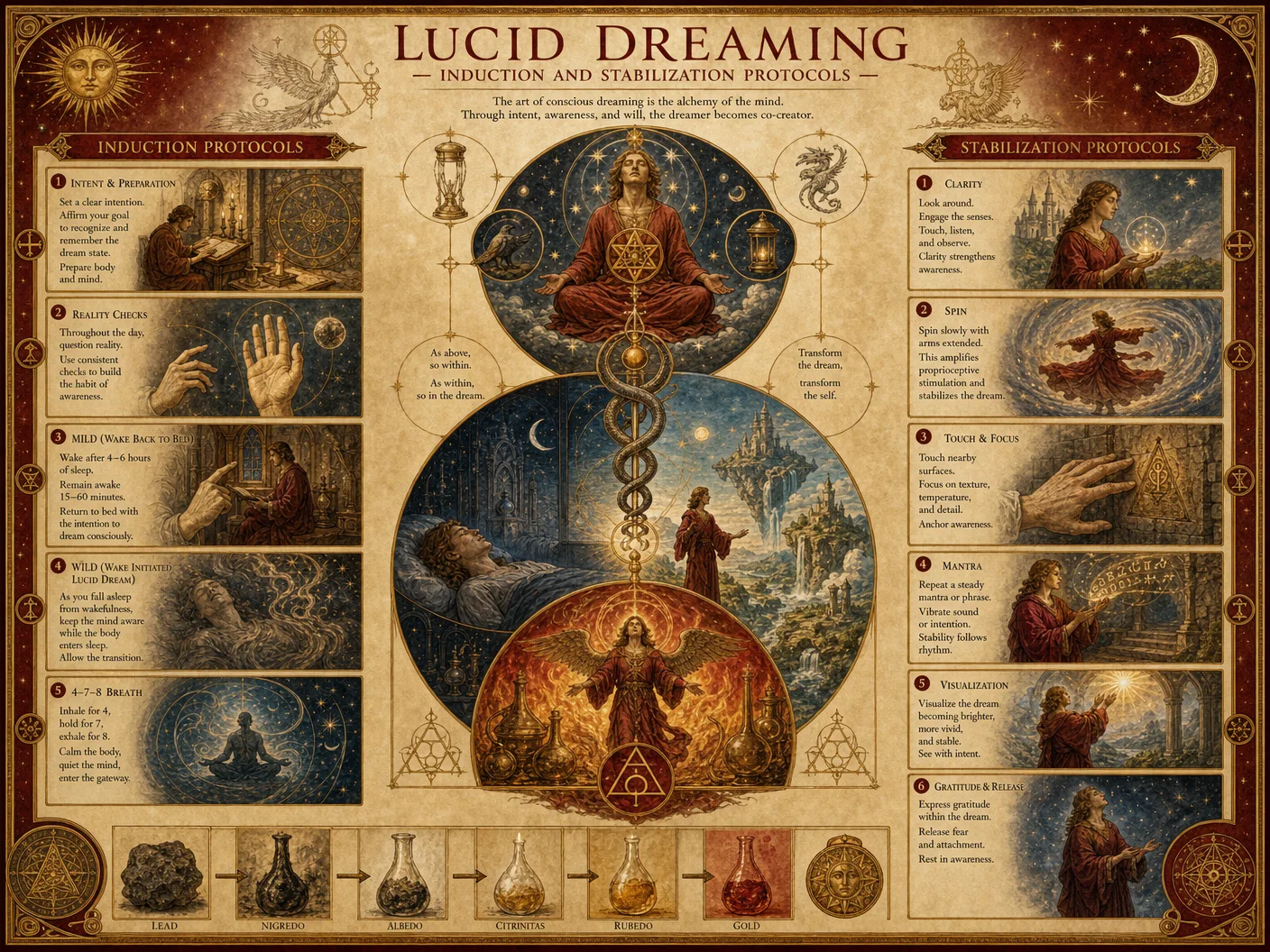 Lucid Dreaming — Induction and Stabilization Protocols