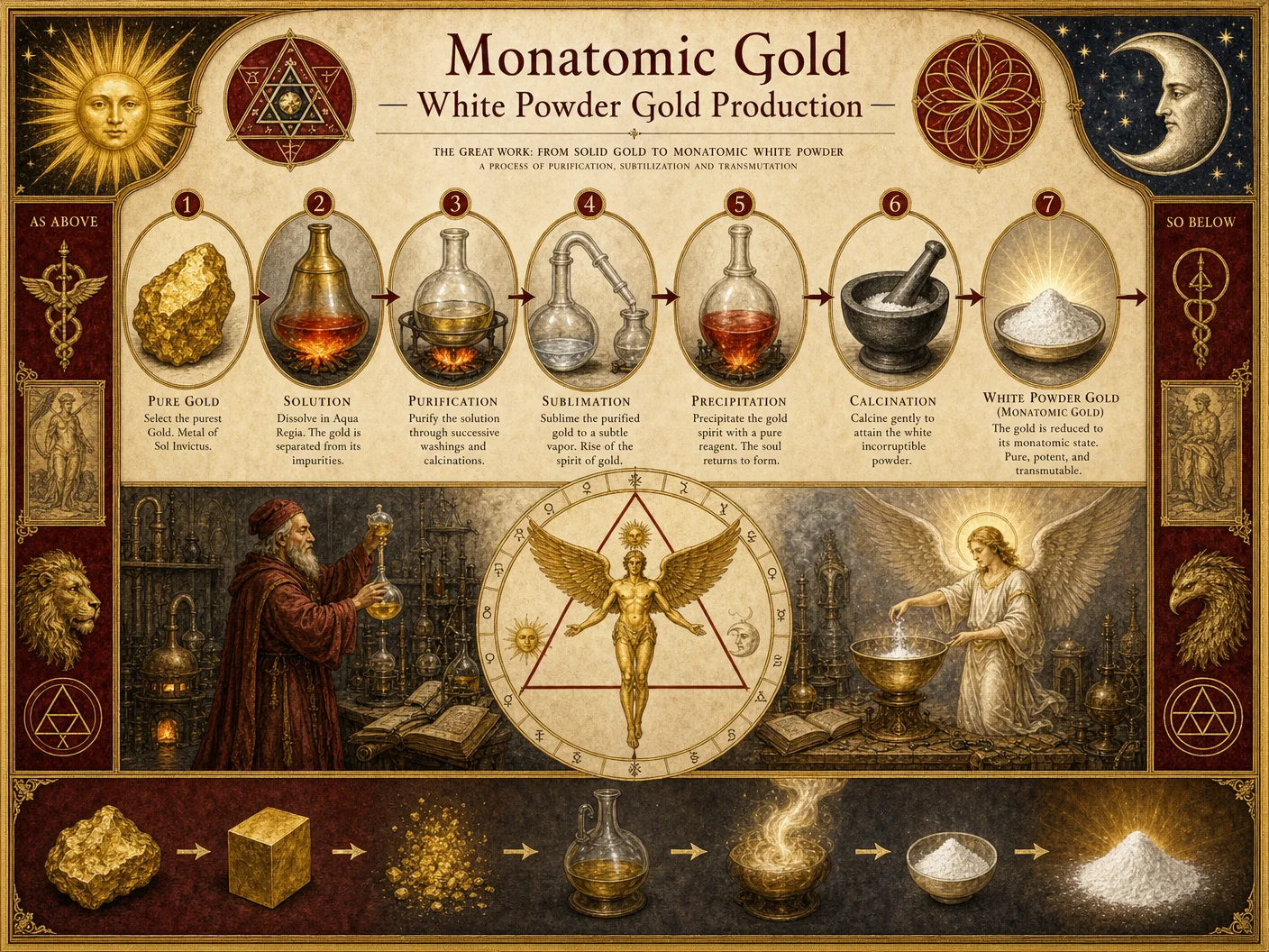 Monatomic Gold — White Powder Gold Production