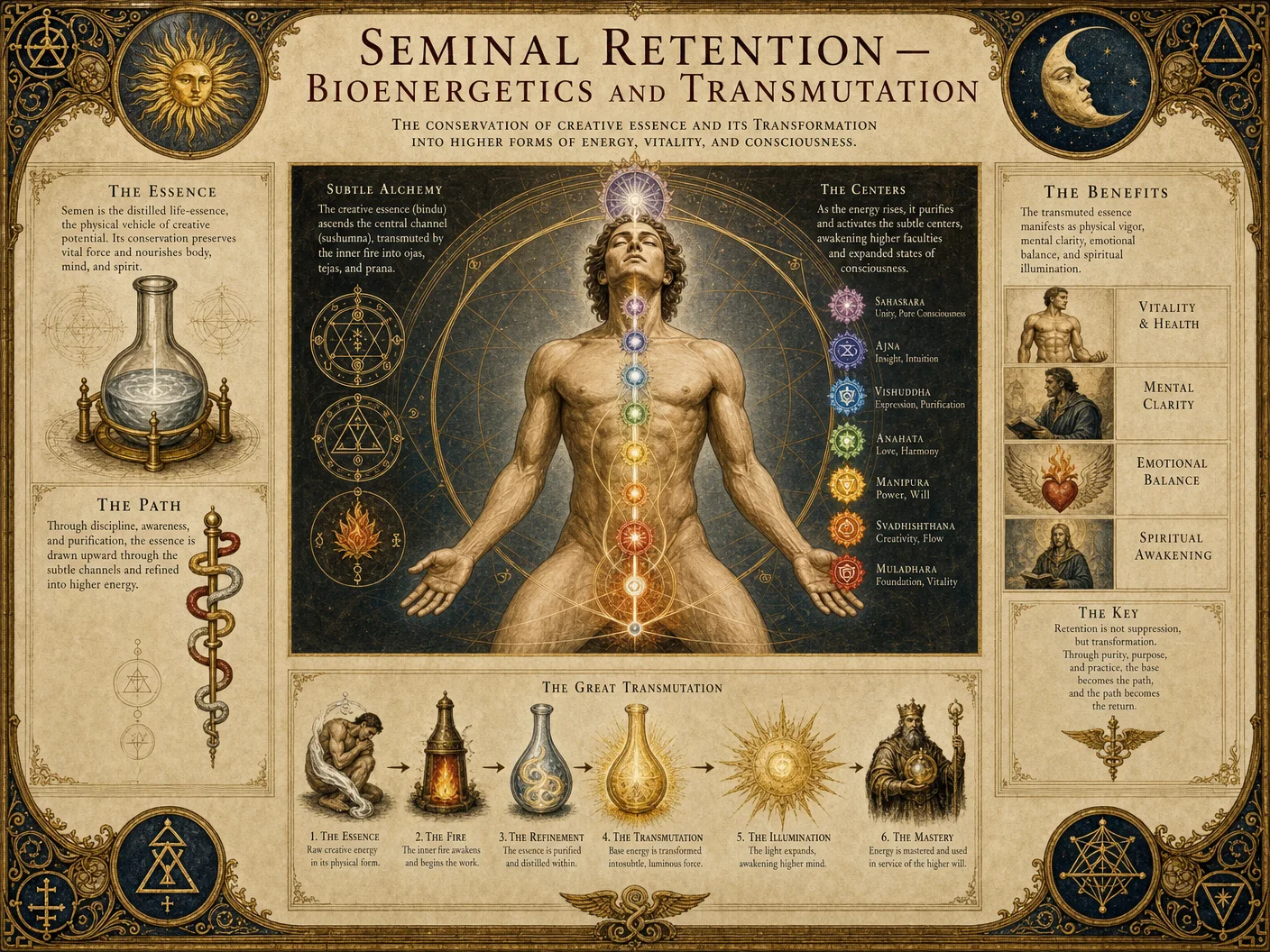 Seminal Retention — Bioenergetics and Transmutation