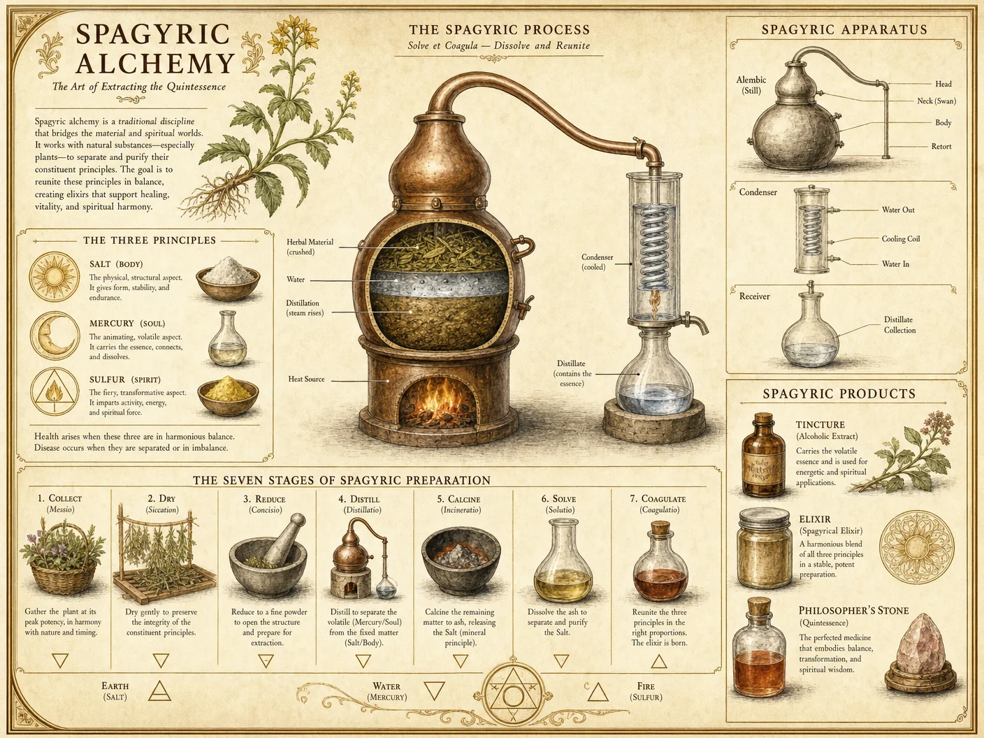 Spagyric Tinctures — Complete Plant Alchemy Process