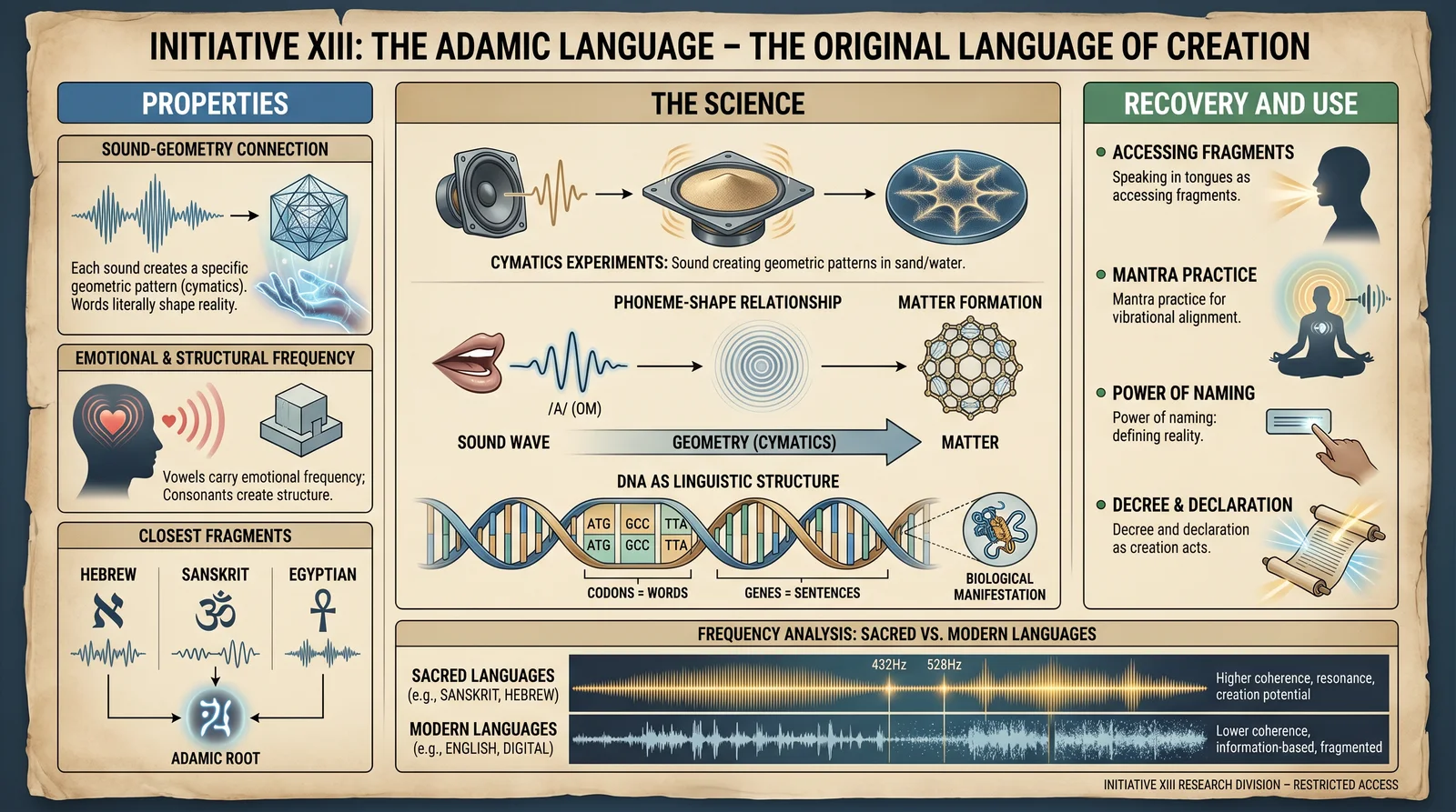 Initiative XIII: The Adamic Language