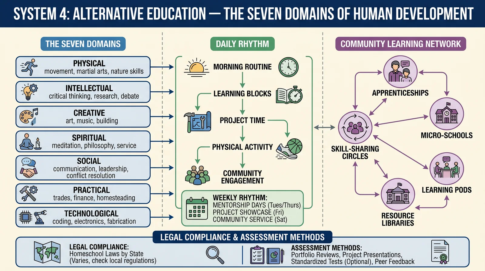 System 4: Alternative Education — Seven Domains of Human Development