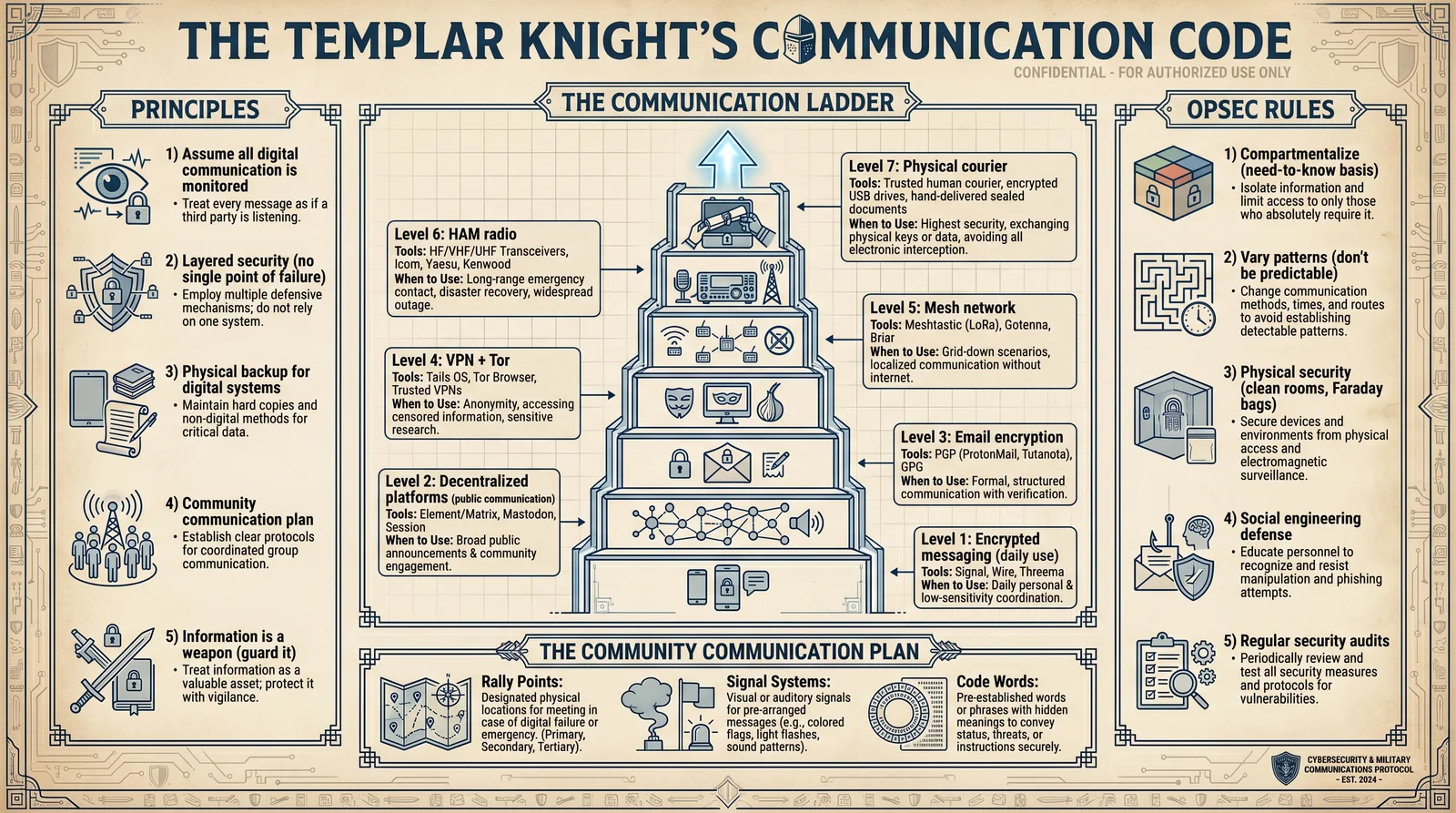 The Templar Knight's Communication Code
