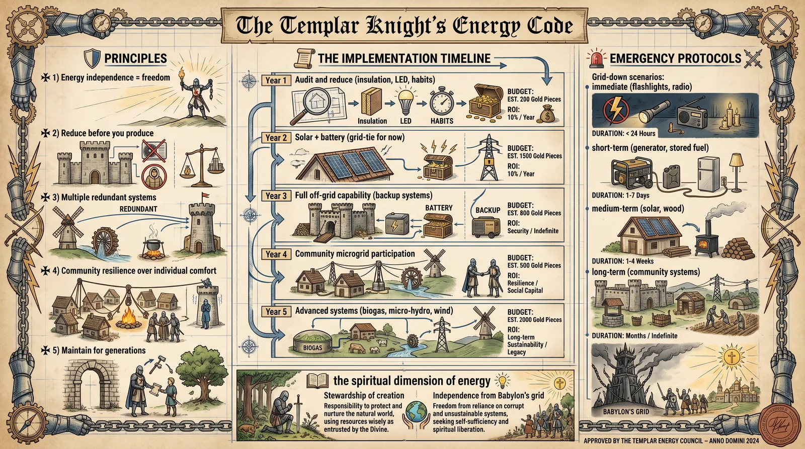 The Templar Knight's Energy Code