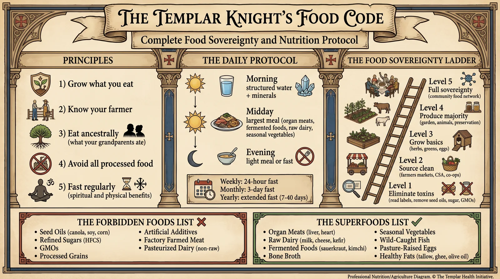 The Templar Knight's Food Code