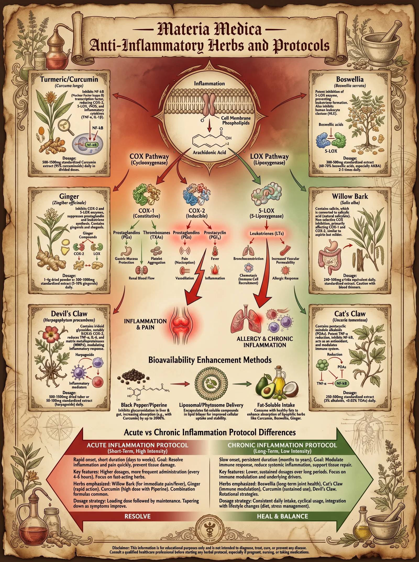 Anti-Inflammatory Herbs and Protocols