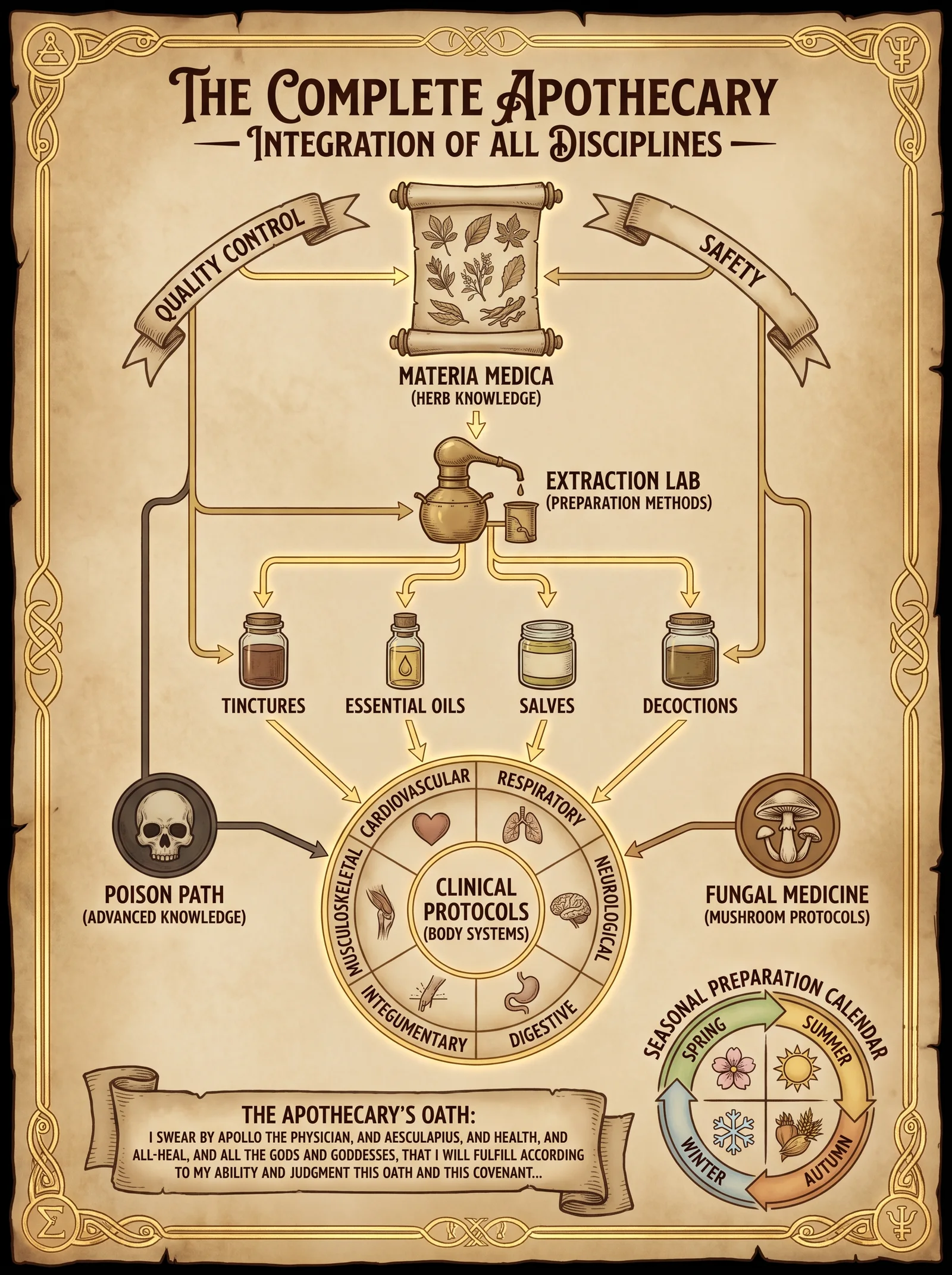 The Complete Apothecary — Integration of All Disciplines