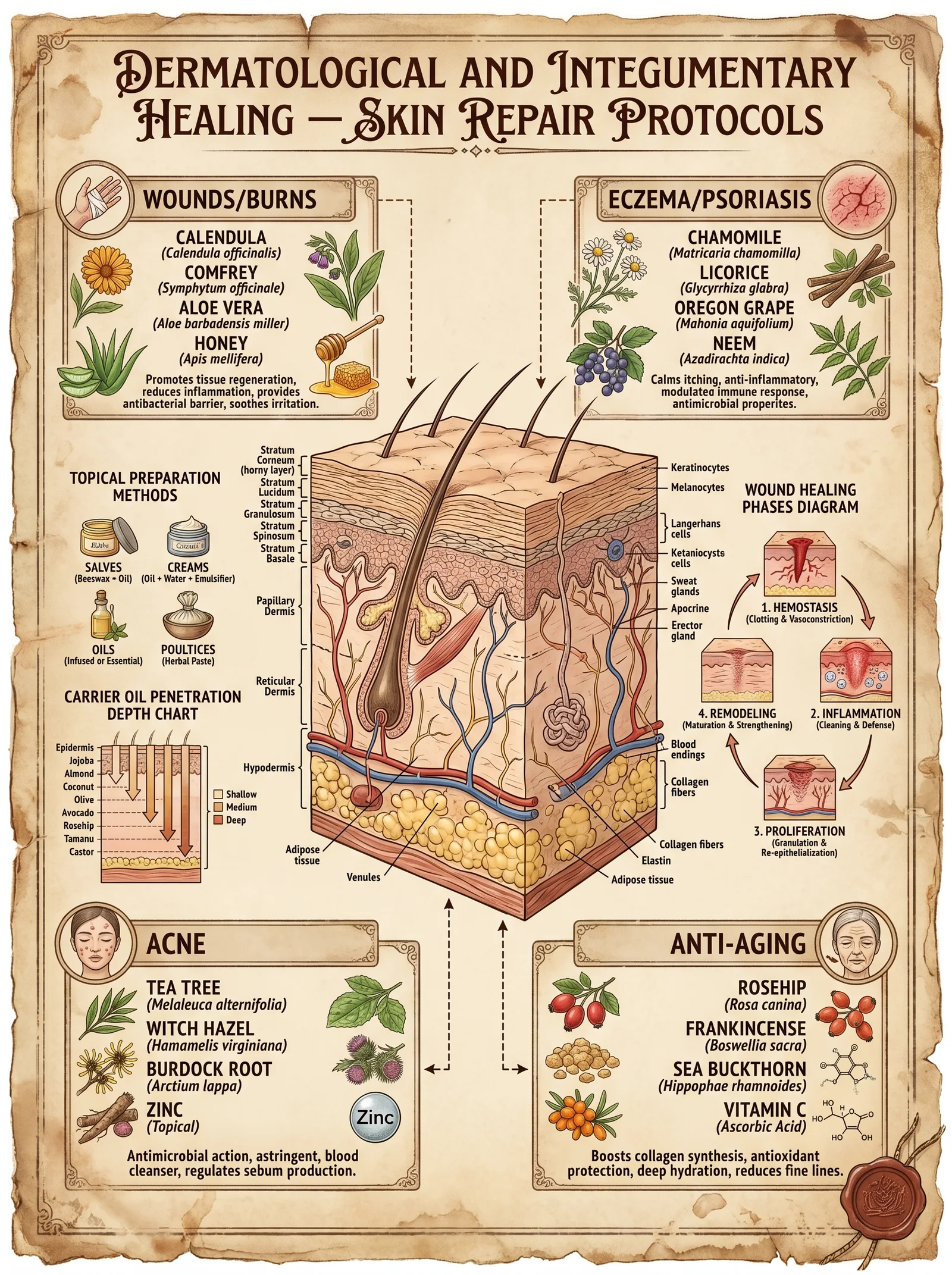 Dermatological and Skin Healing