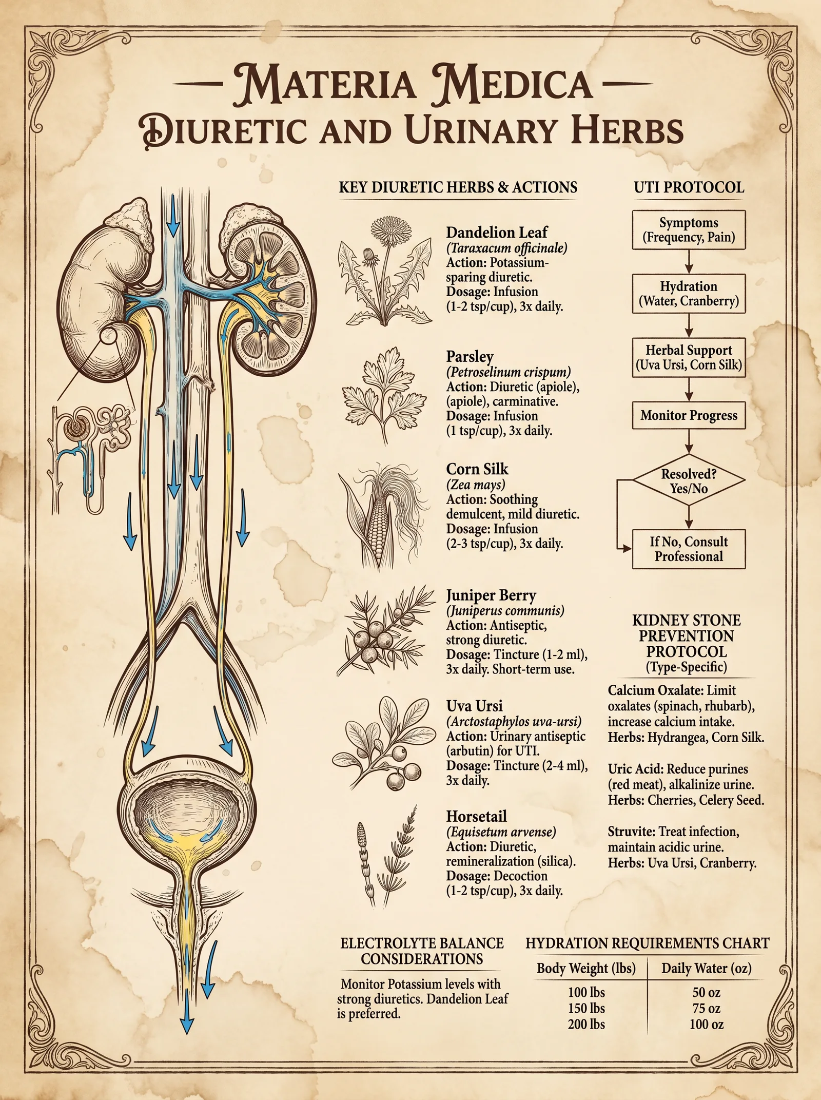 Diuretic and Urinary Herbs