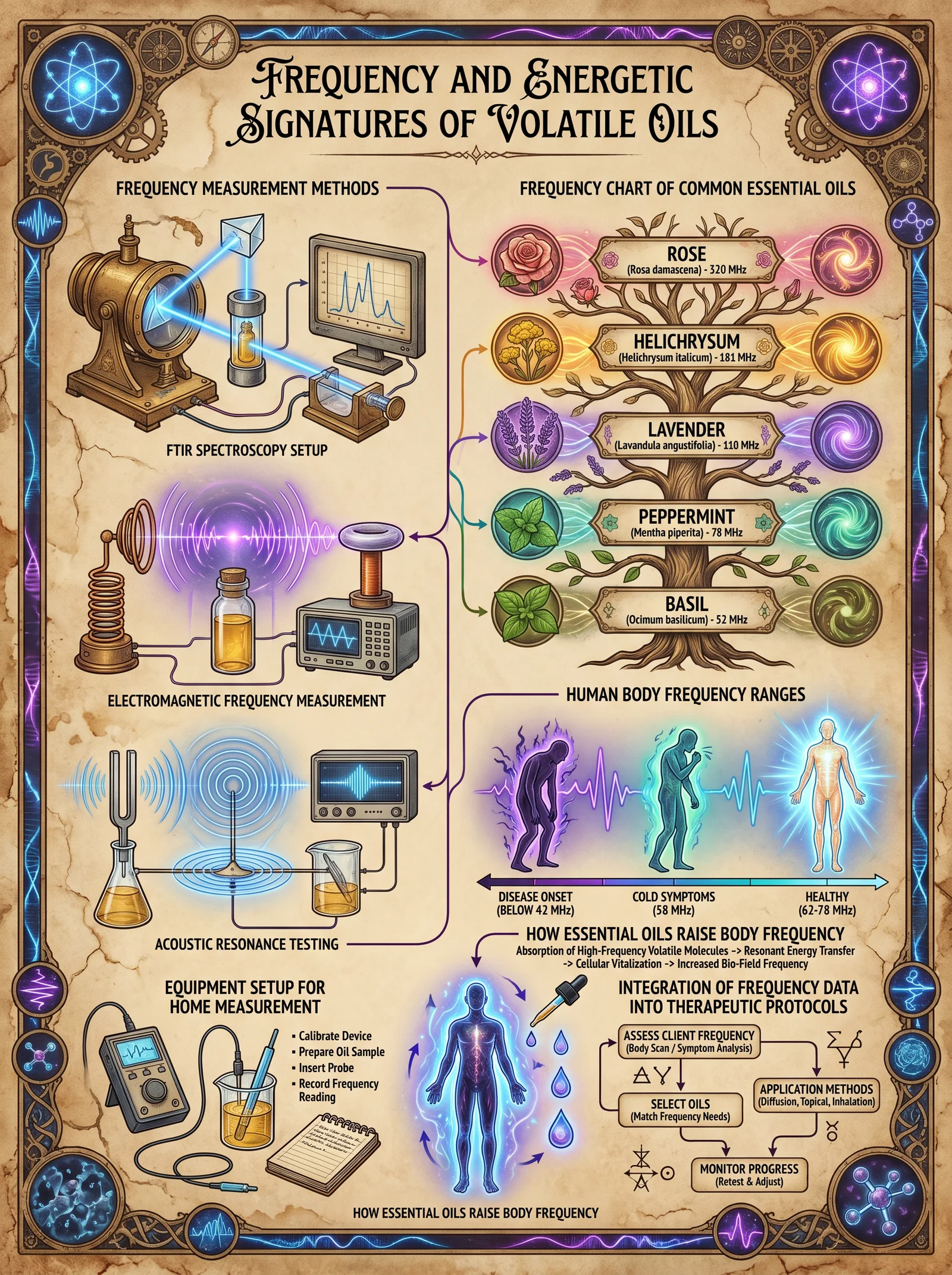 Frequency Signatures of Volatile Oils