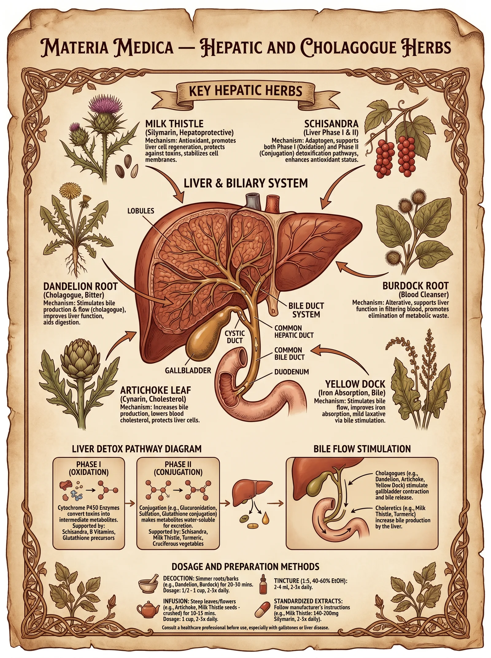 Hepatic and Cholagogue Herbs