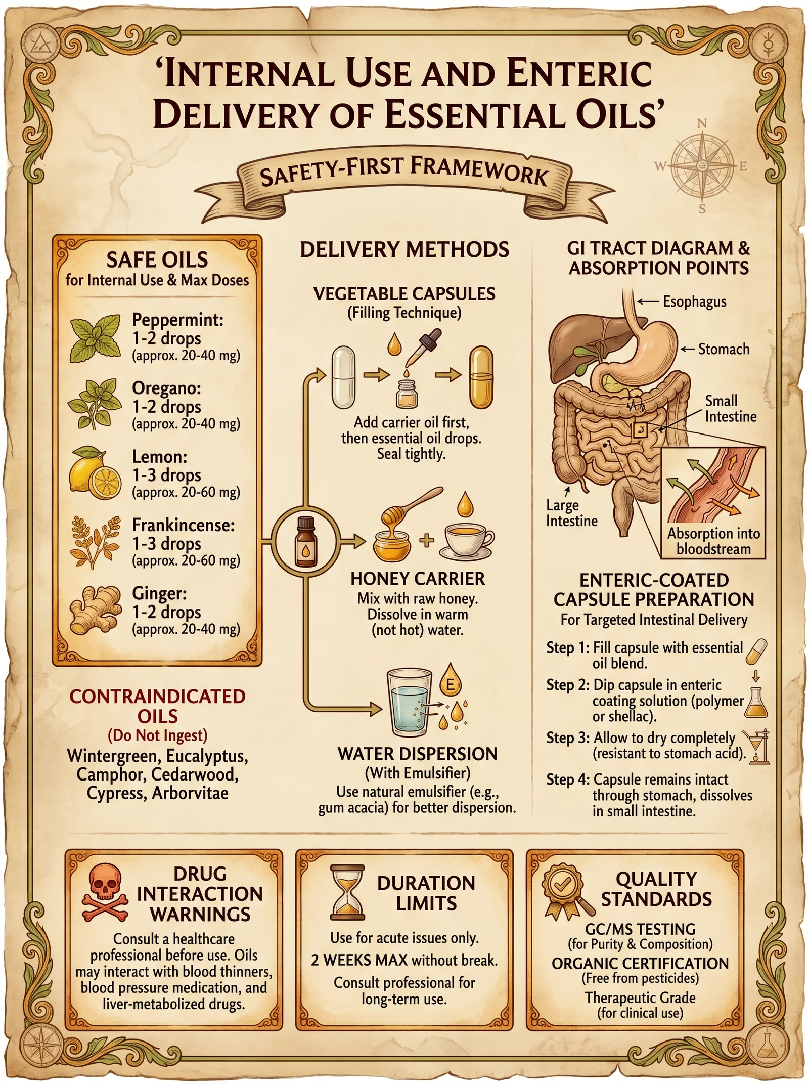 Internal Essential Oil Protocols