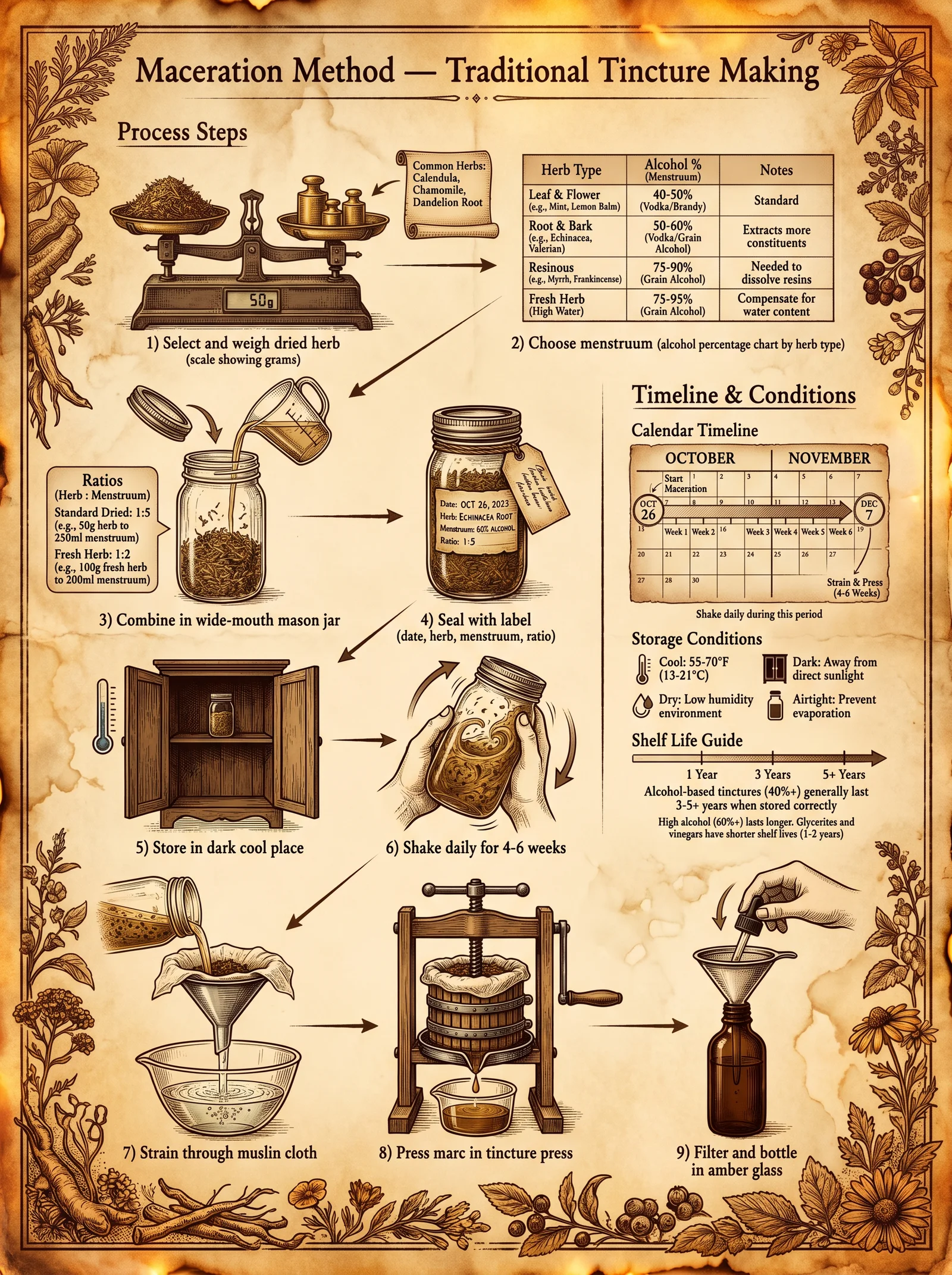 Maceration Method — Traditional Tincture Making