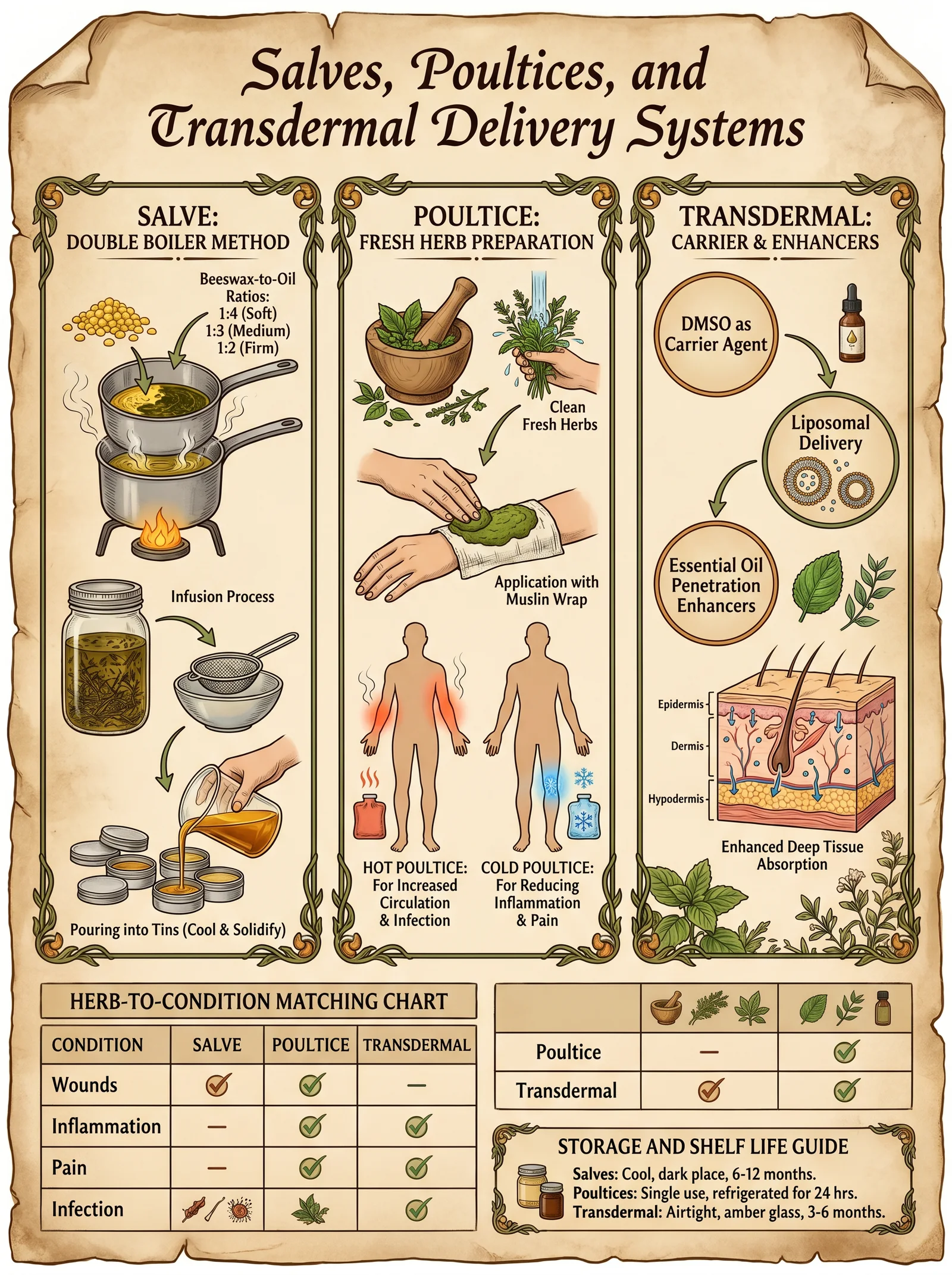 Salves, Poultices, and Transdermal Delivery