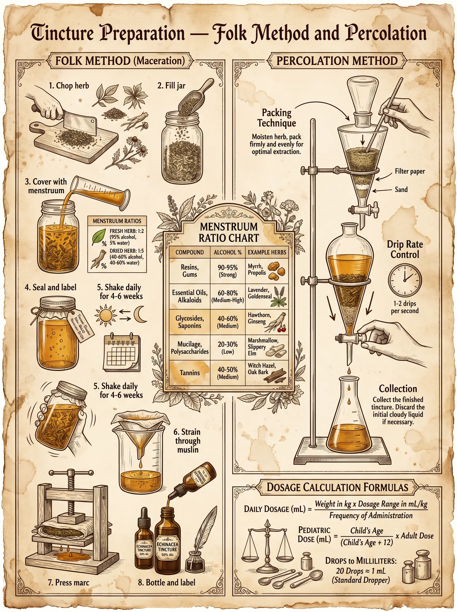 Tincture Preparation — Complete Protocol