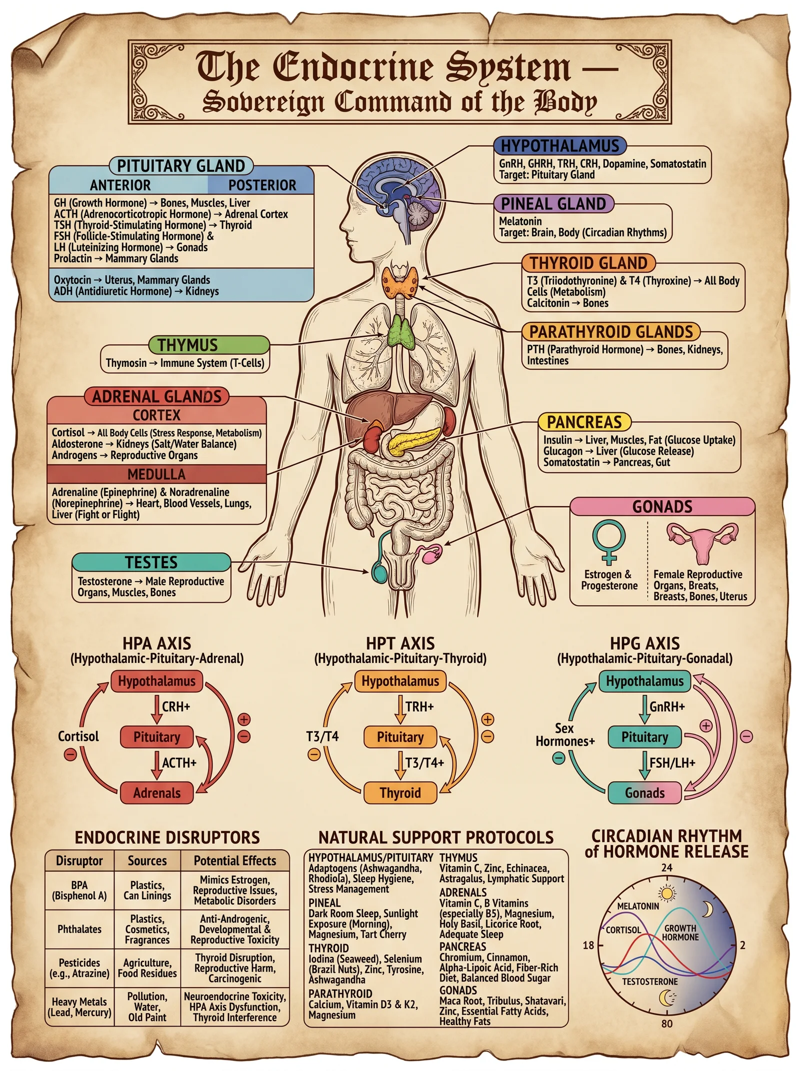 The Endocrine System — Hormone Cascade