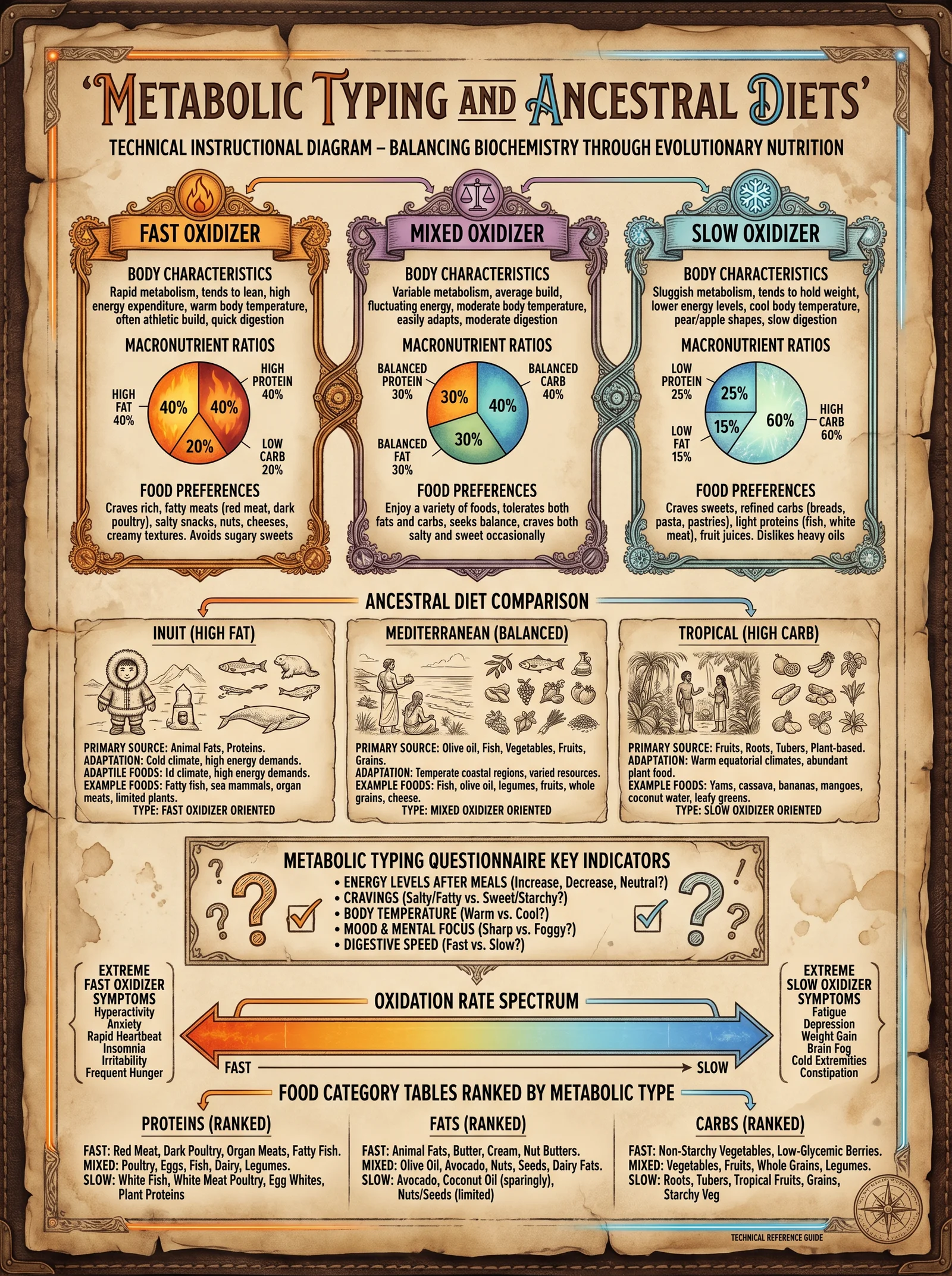 Metabolic Typing — Oxidation Rate Classification