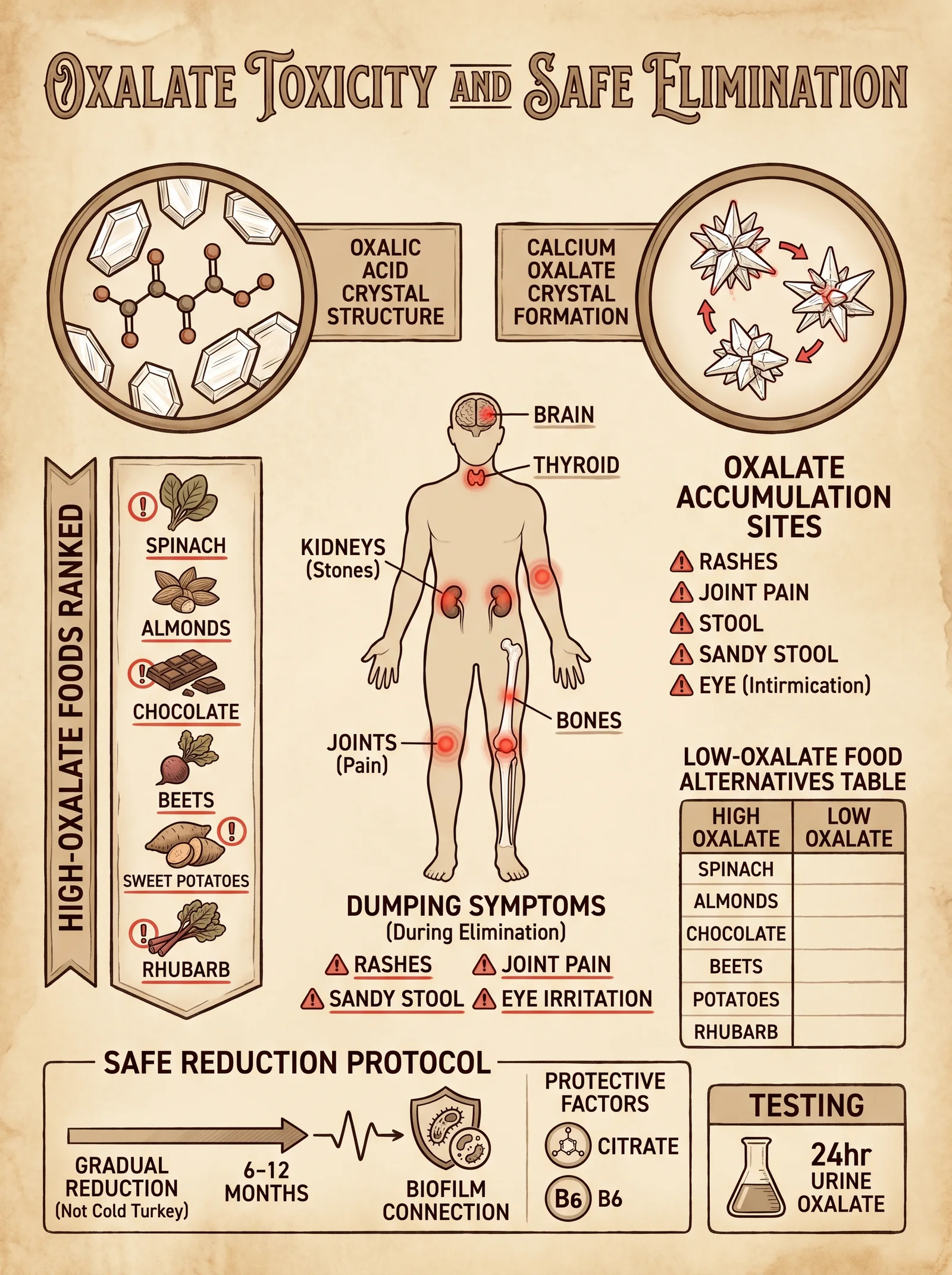 Oxalate Toxicity and Elimination