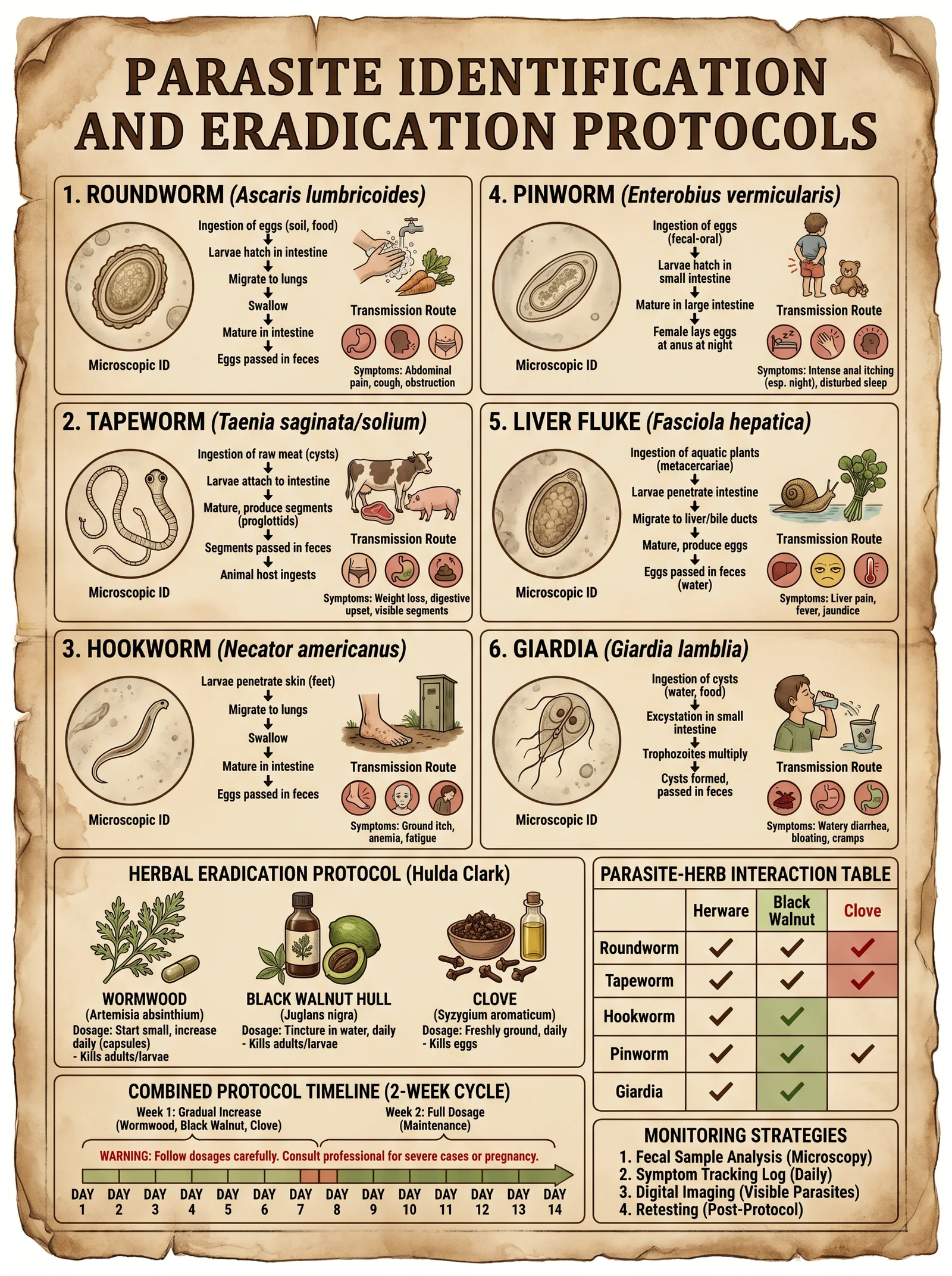Parasite Identification and Elimination