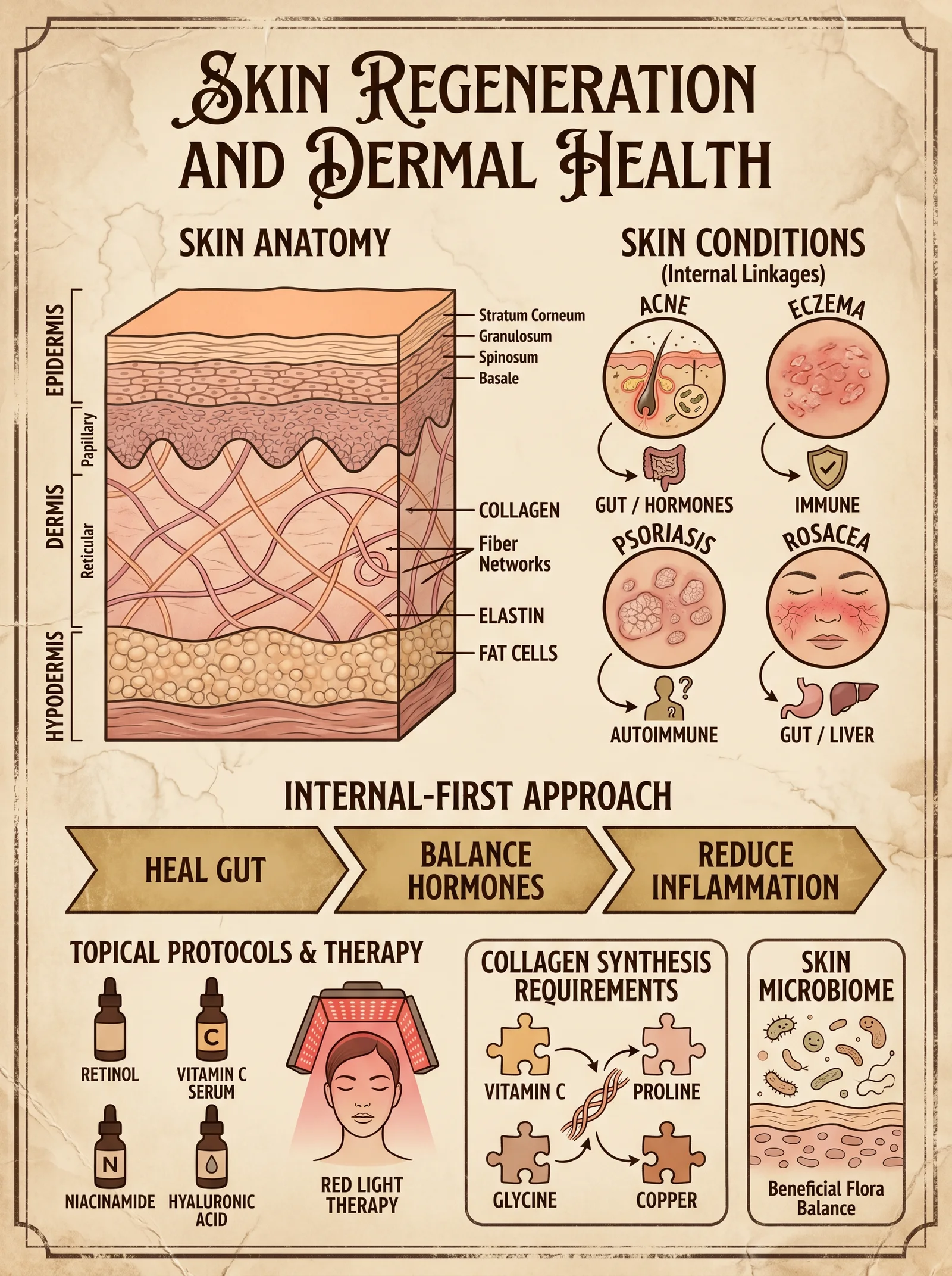 Skin Regeneration — Internal-First