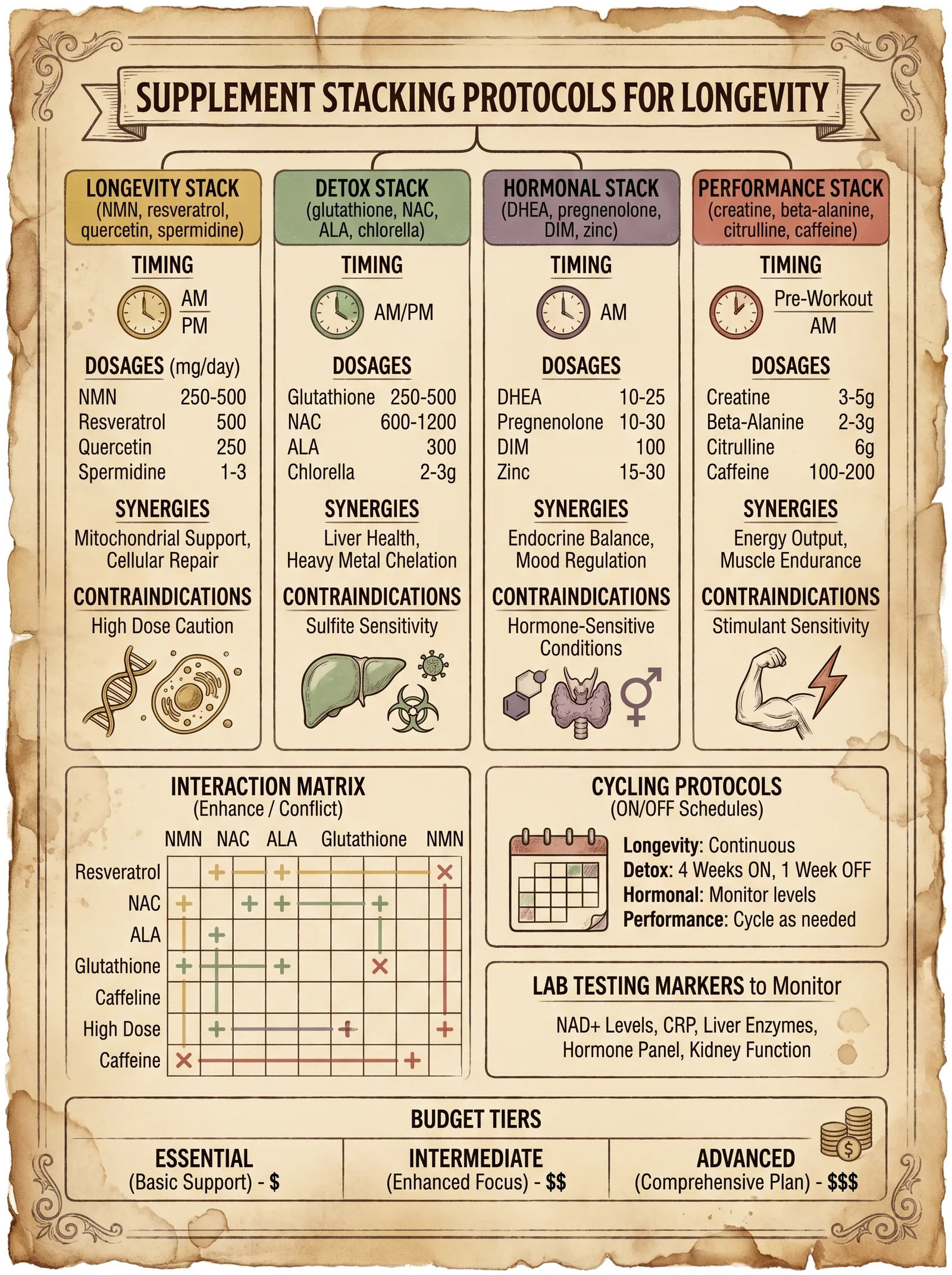Supplement Stacking Protocols