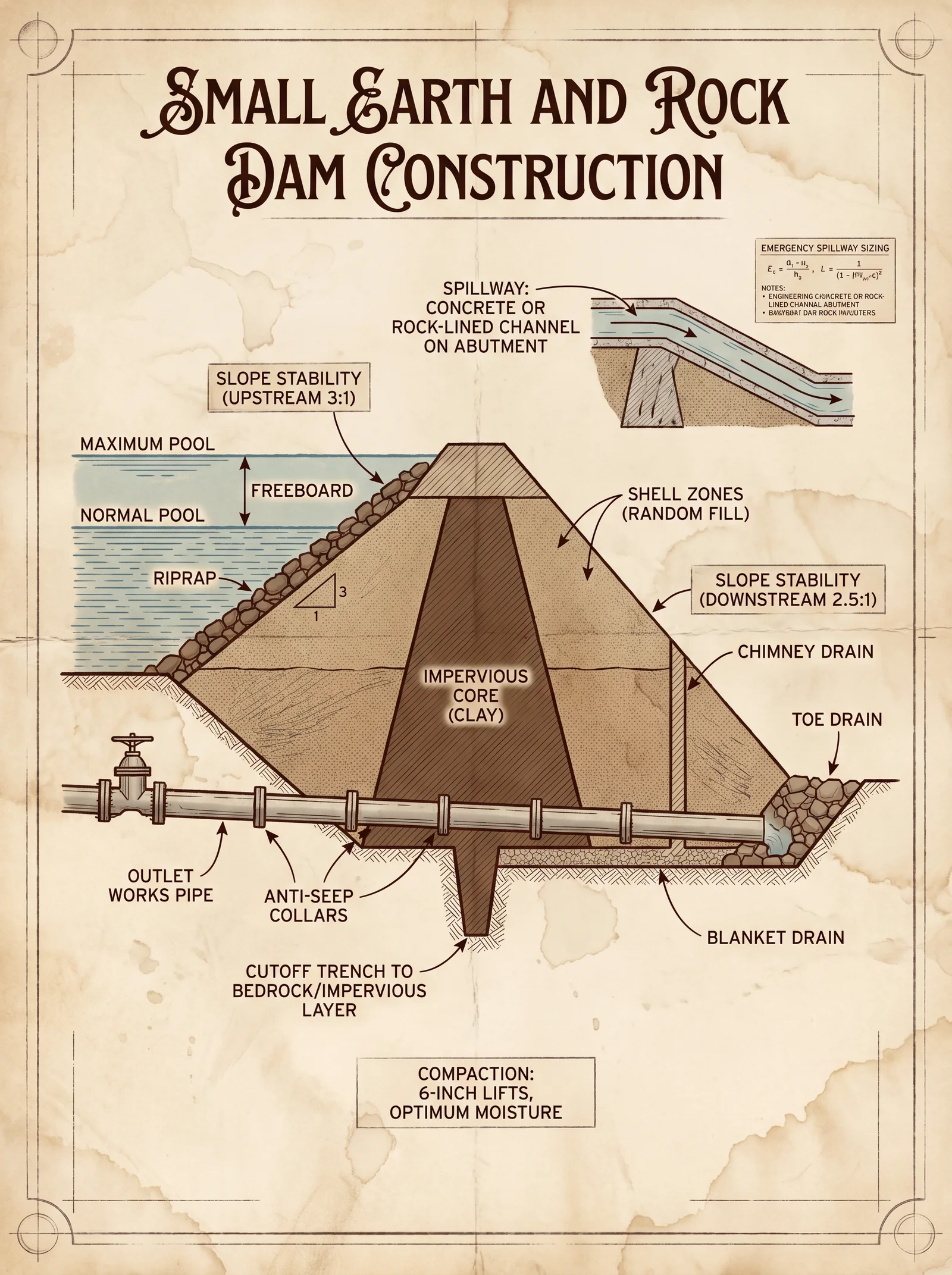 Earth Dam Construction — Pond Building