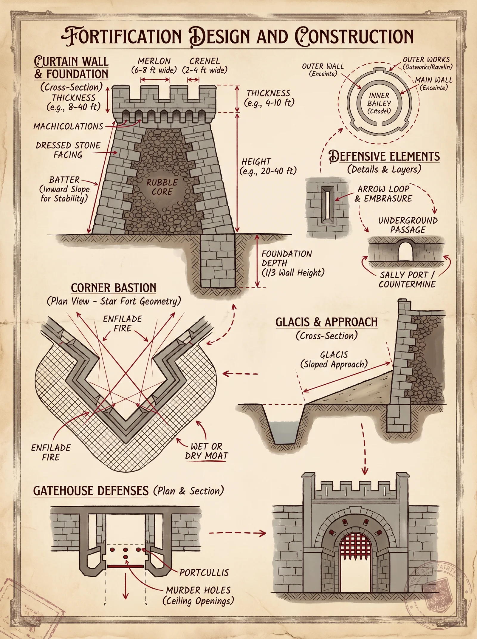 Fortification Design — Defensive Structures