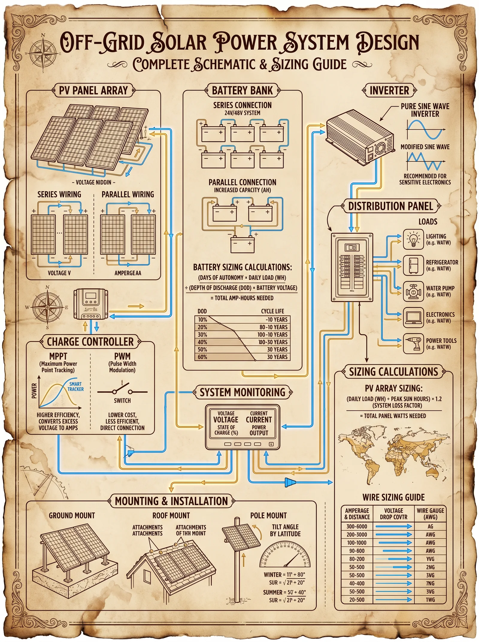 Off-Grid Solar Power System Design