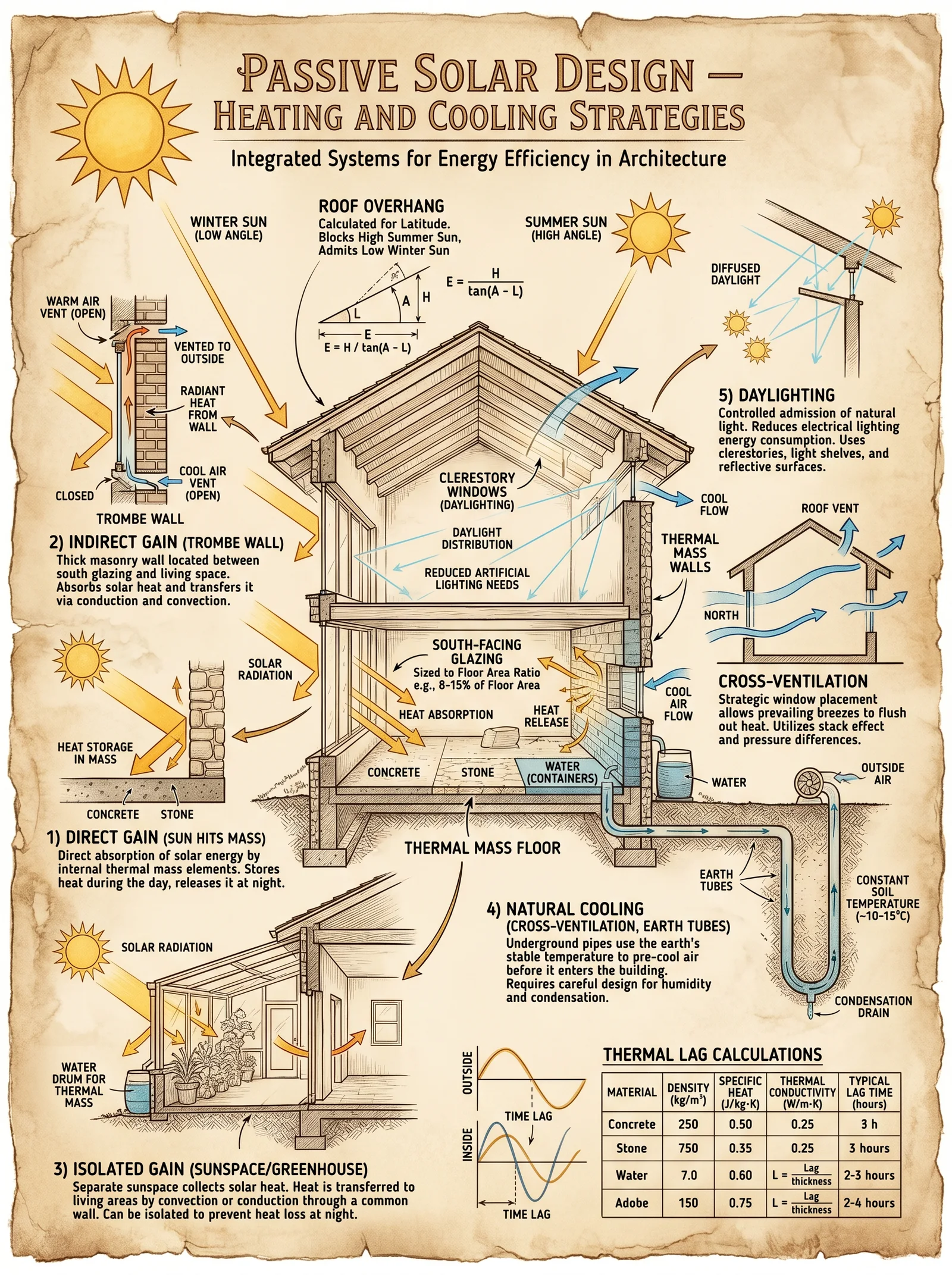 Passive Solar Design — Heating and Cooling