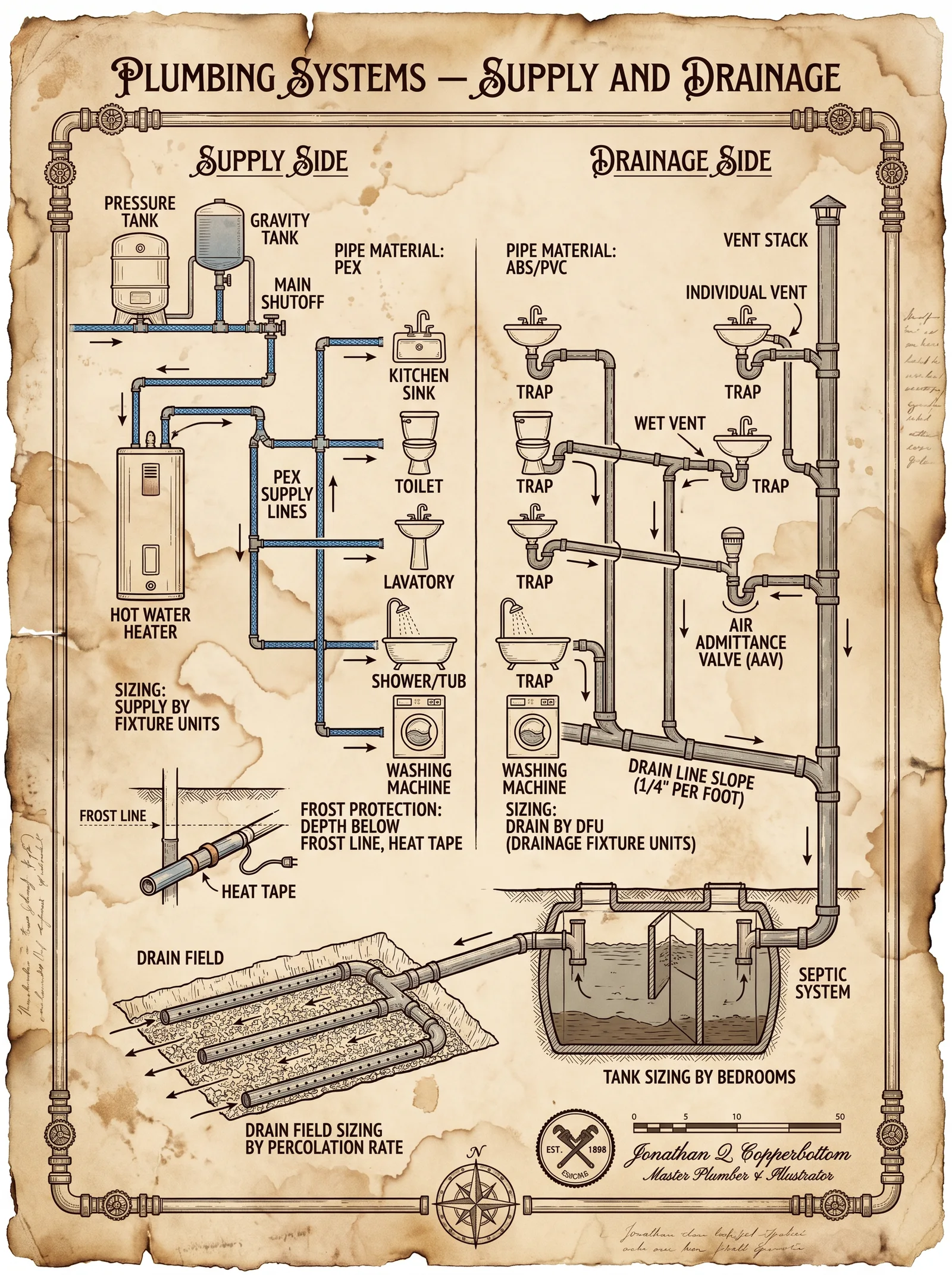 Plumbing Systems — Supply and Drainage