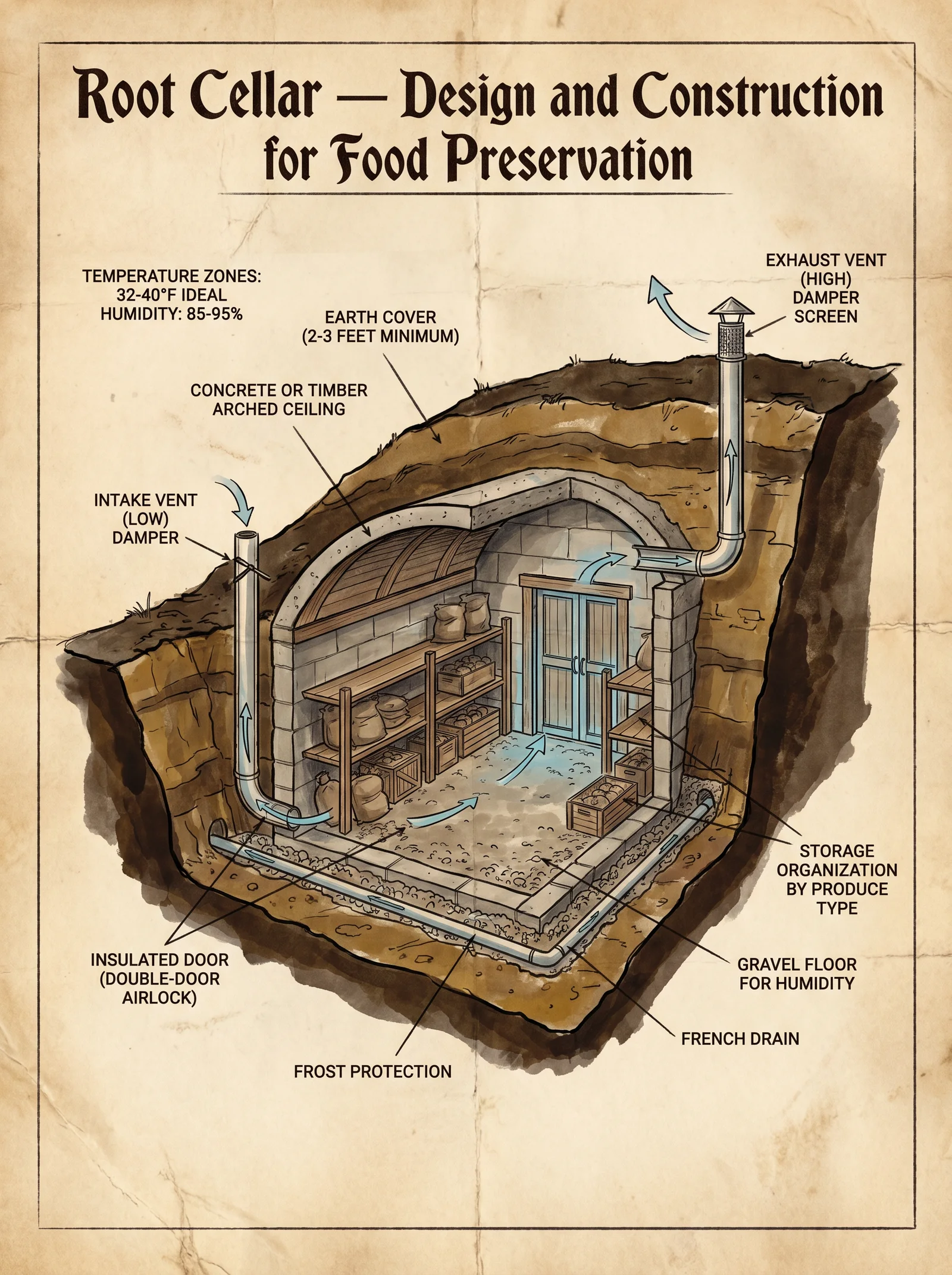 Root Cellar — Underground Food Storage