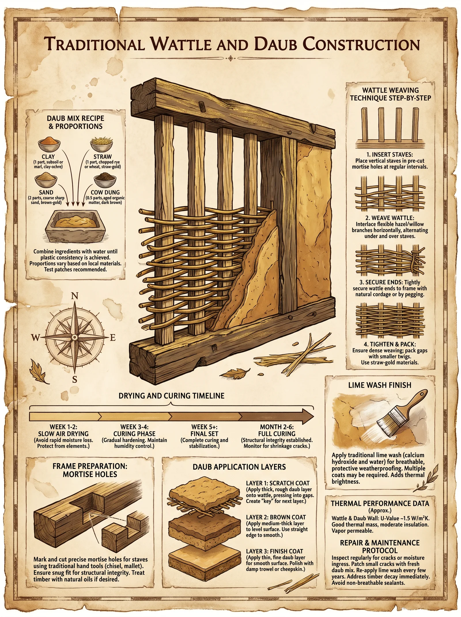 Wattle and Daub — Frame and Infill Construction