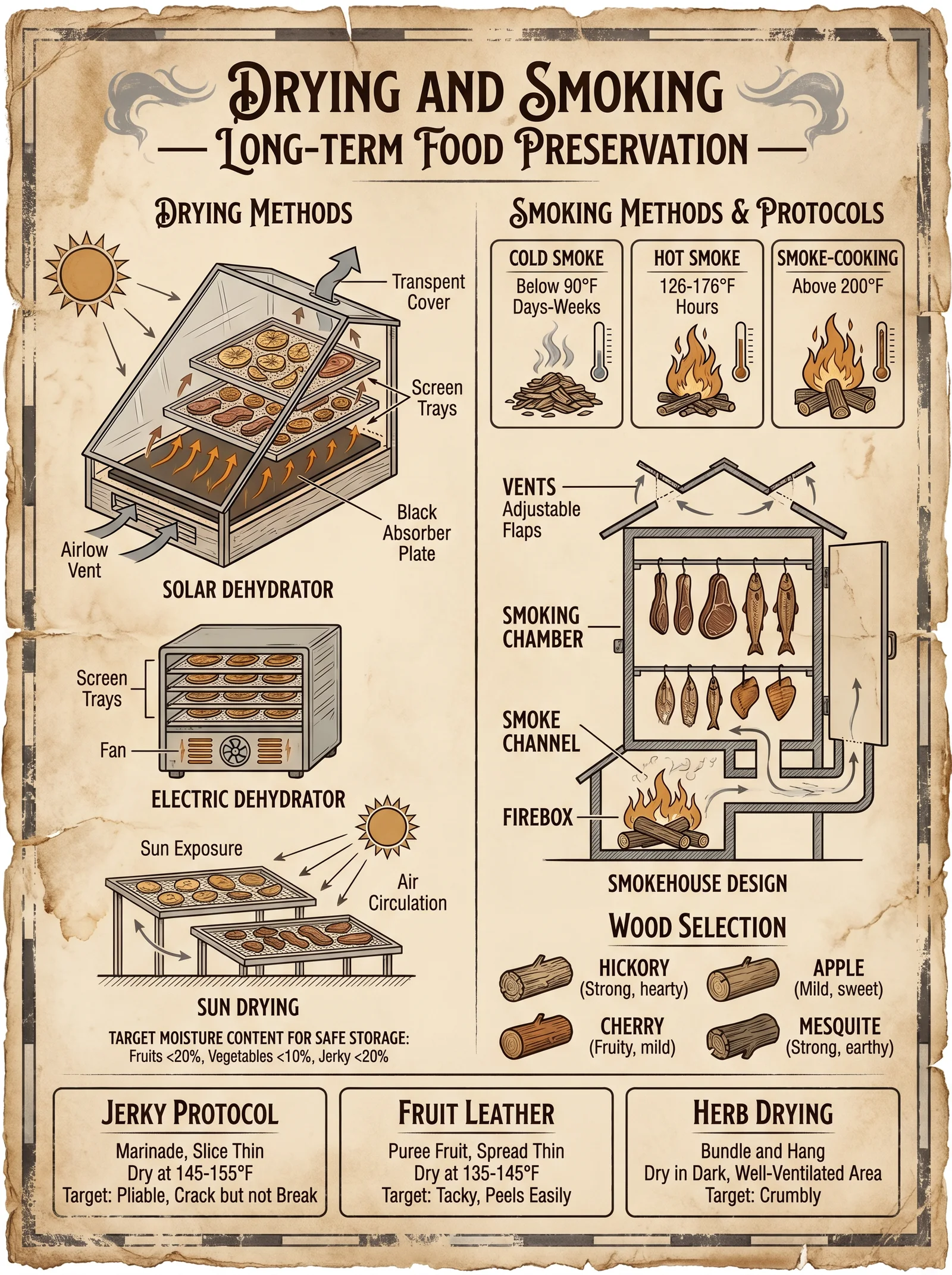 Drying and Smoking Preservation
